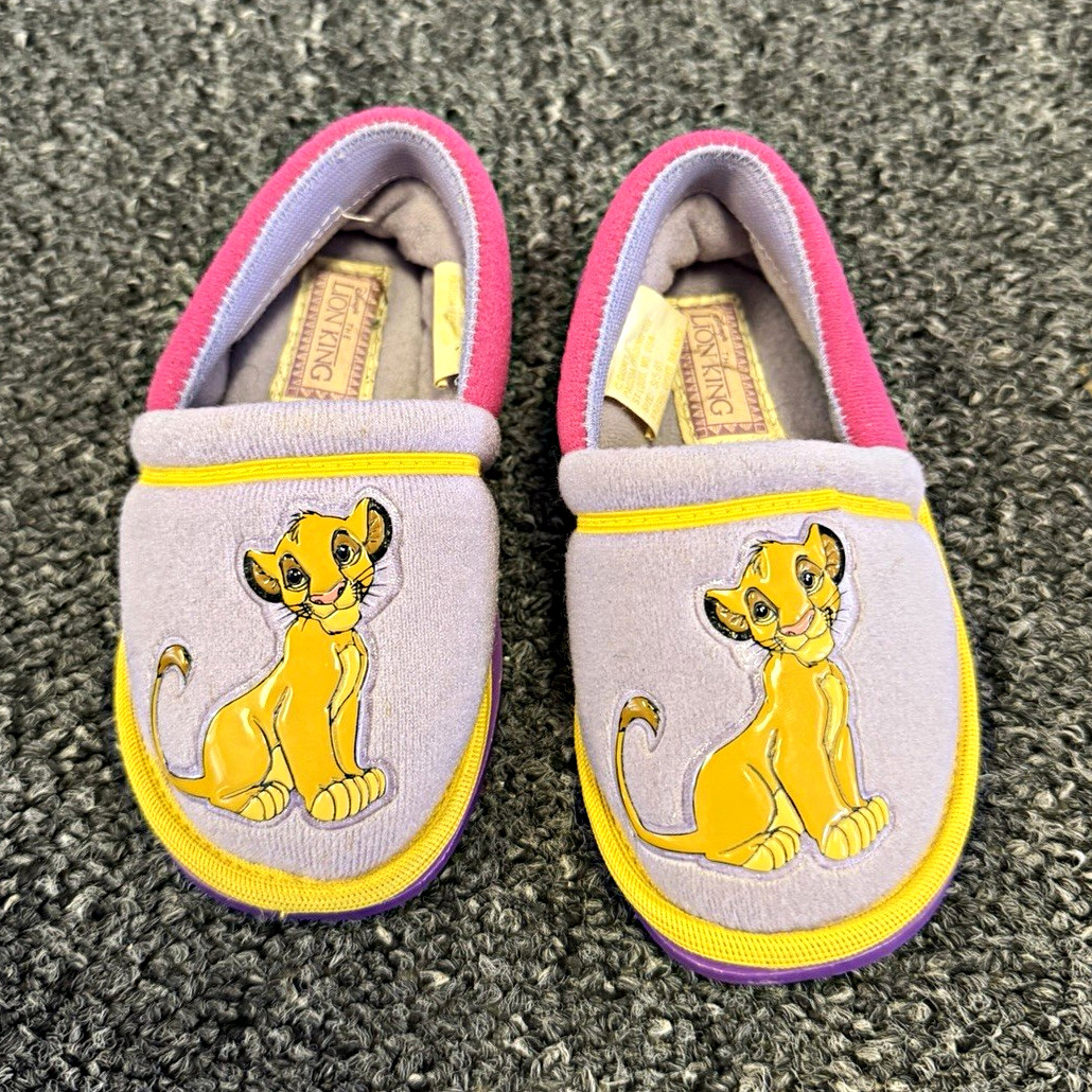 Vintage 1994 Disney The Lion King Simba Toddler Slippers Size S 5-6 Pagoda Rare