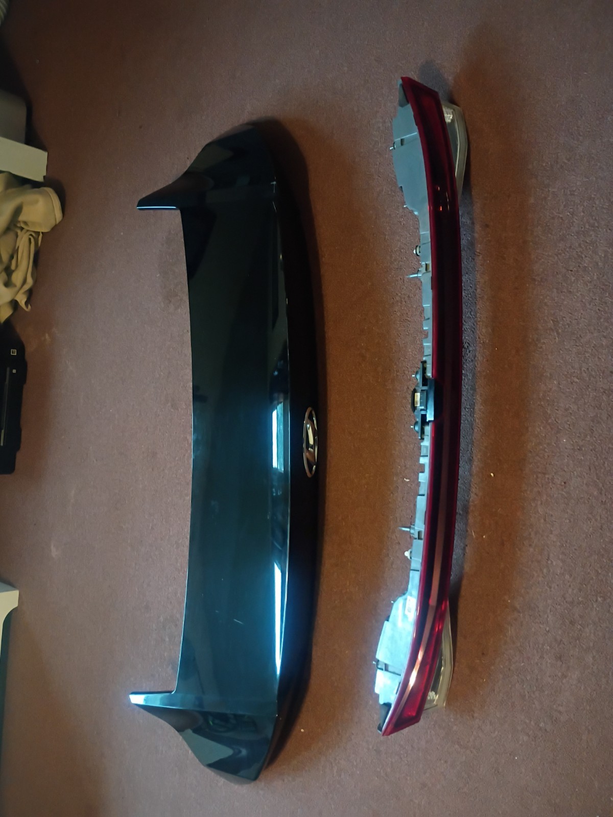 Hyundai Elantra 2021 To 25 Trunk Lid Top Plastic Covers And Backup Lamp Hyundai Elantra 2021 To 25 Trunk Lid Top Plastic Covers And Backup Lamp
