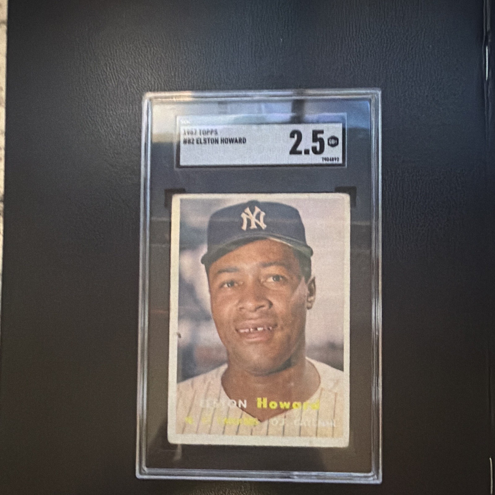 Topps 1959 #62 Elston Howard New York Yankees SGC 2.5 Graded Card Topps 1959 #62 Elston Howard New York Yankees SGC 2.5 Graded Card