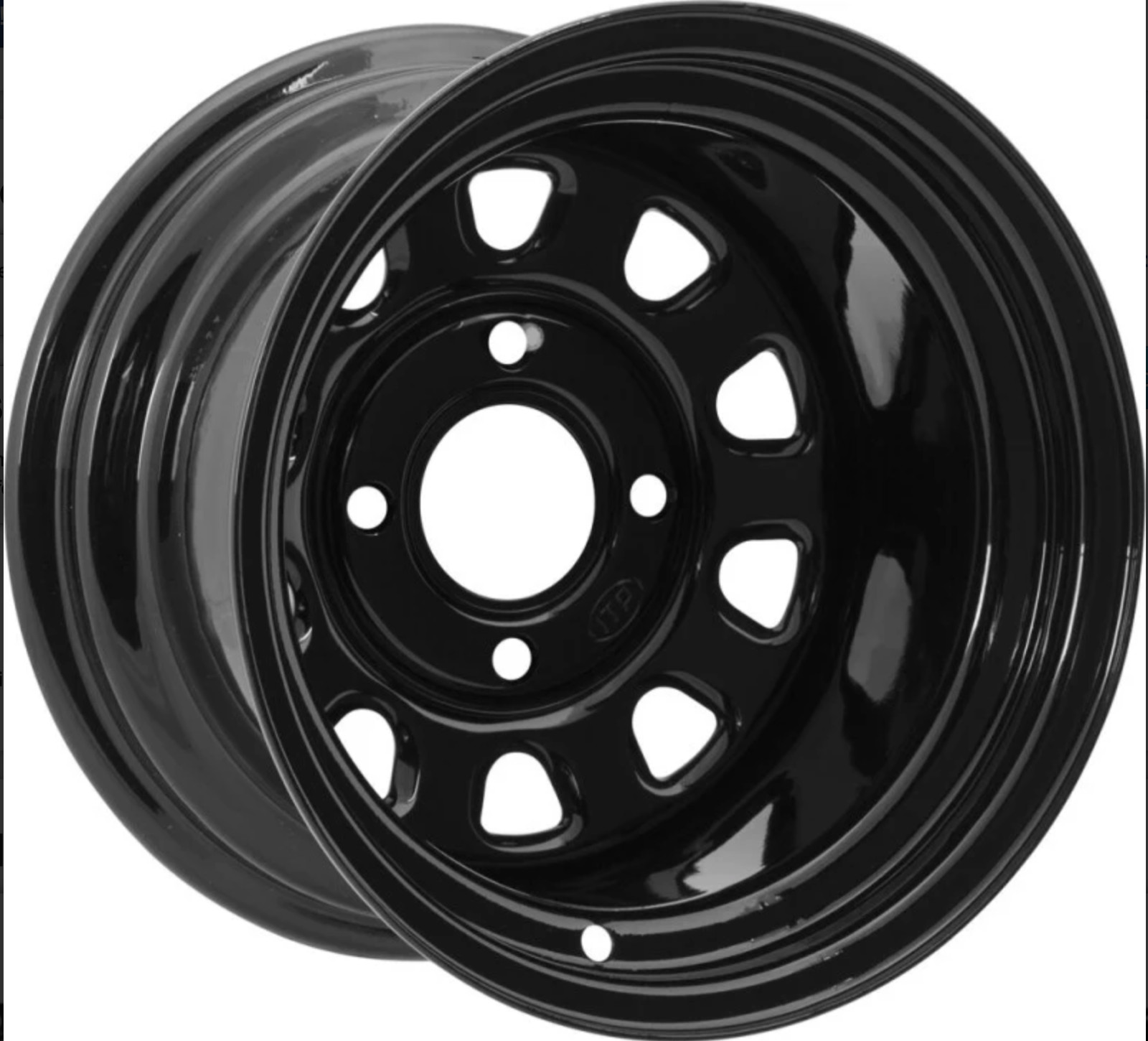 ITP Delta Steel 12x7 / 4/156 12mm BP / 4+3 Offset Black Wheel d12t256 ITP Delta Steel 12x7 / 4/156 12mm BP / 4+3 Offset Black Wheel d12t256