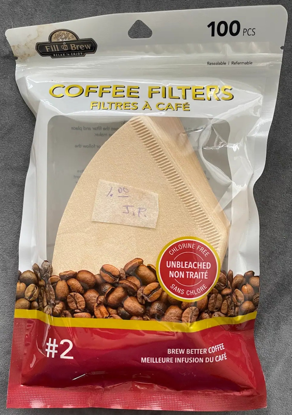 Fill n Brew Coffee Filters # 2 / 100 Pcs/ 2- Pack NWT Fill n Brew Coffee Filters # 2 / 100 Pcs/ 2- Pack NWT