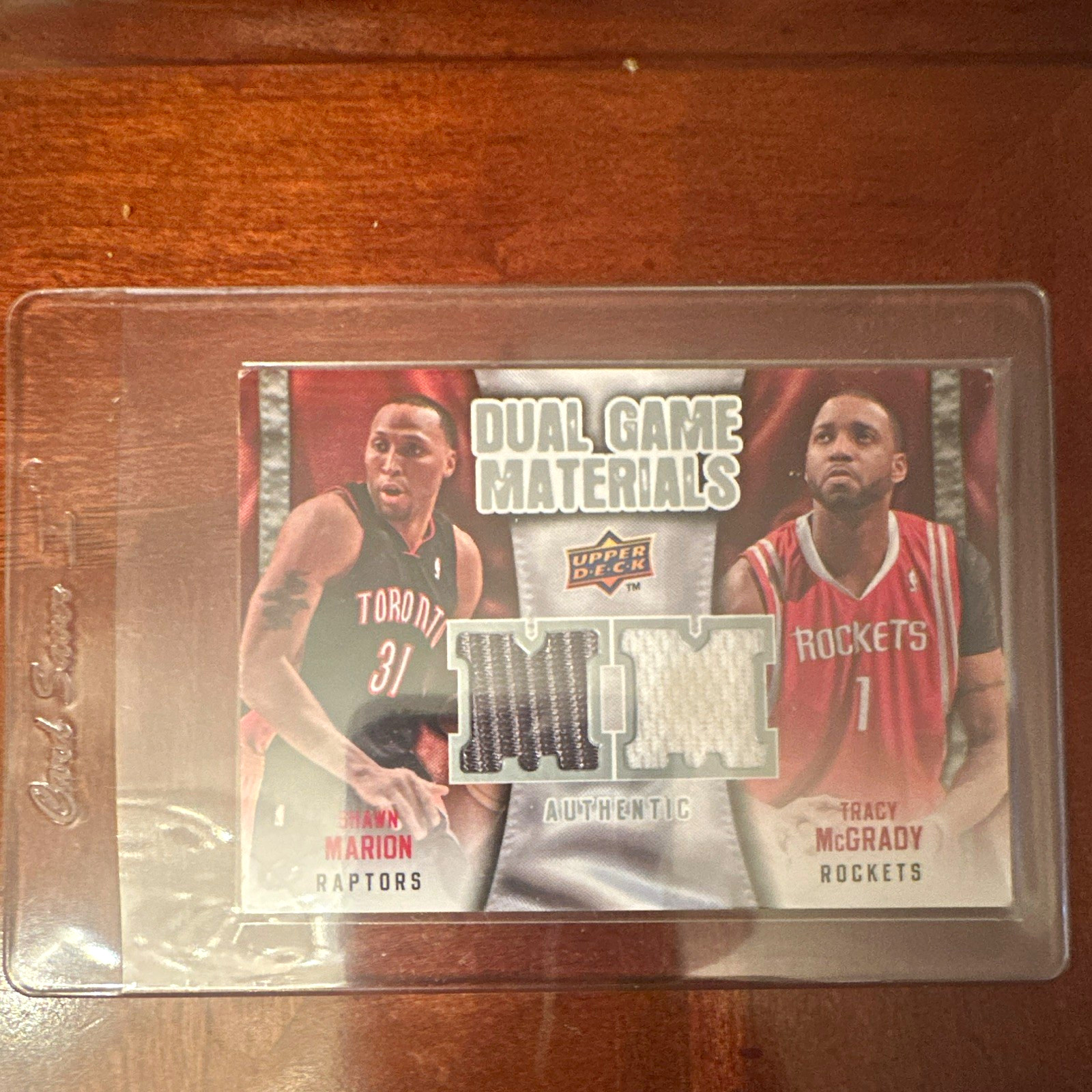 Upper Deck 2009-10 Dual Game Materials Shawn Marion Tracy McGrady #DG-SM Upper Deck 2009-10 Dual Game Materials Shawn Marion Tracy McGrady #DG-SM