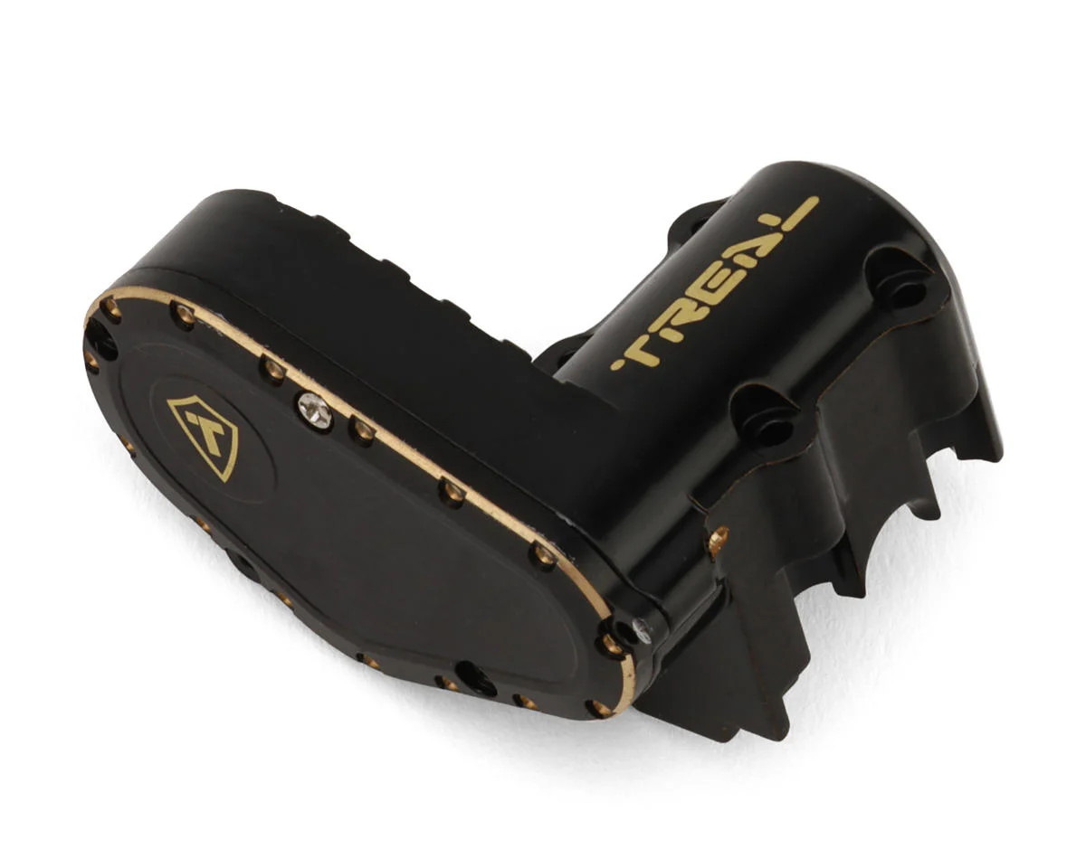 Treal Hobby Axial SCX30 Brass Transmission Case (Black) (28g) [TLHTSCX30-49]