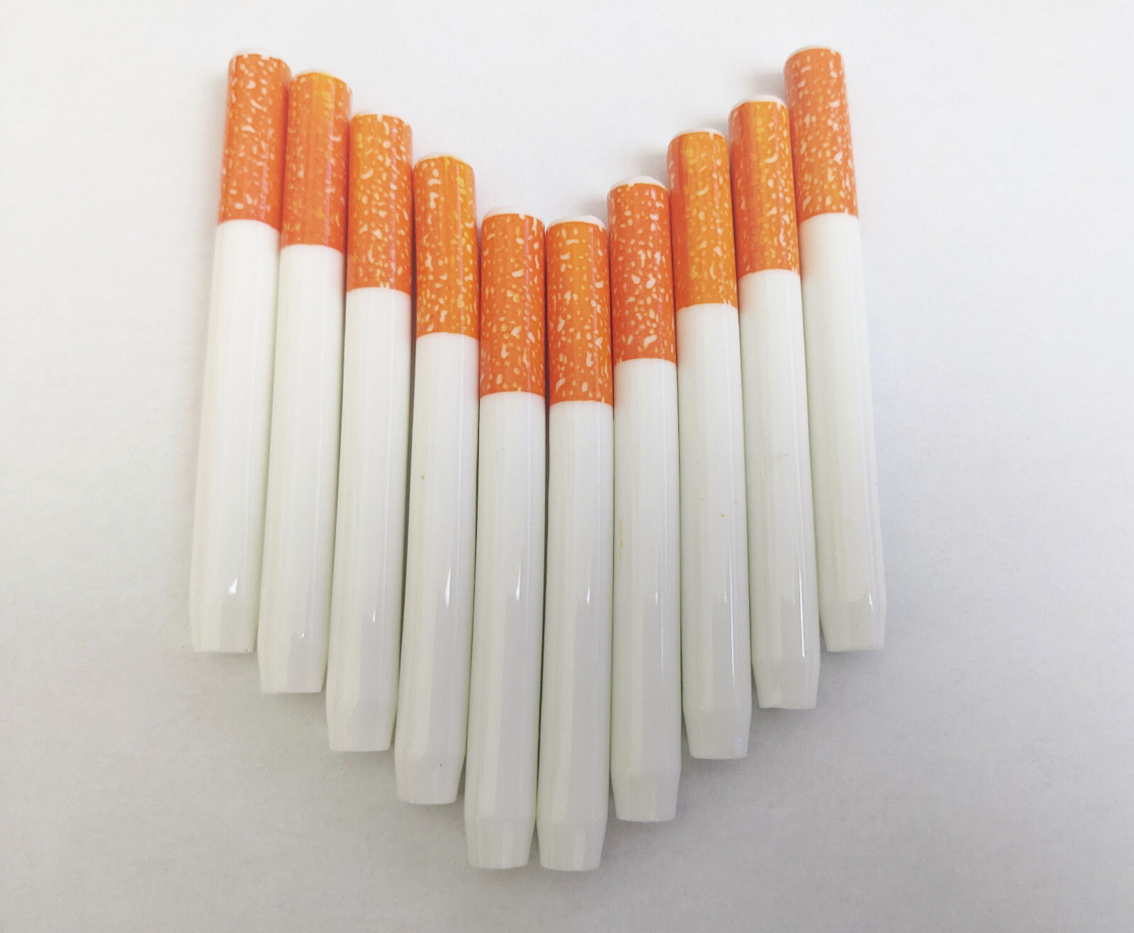 10x Ceramic One Hitter Dugout Pipe Cigarette Bat Large 74mm / 2.92\