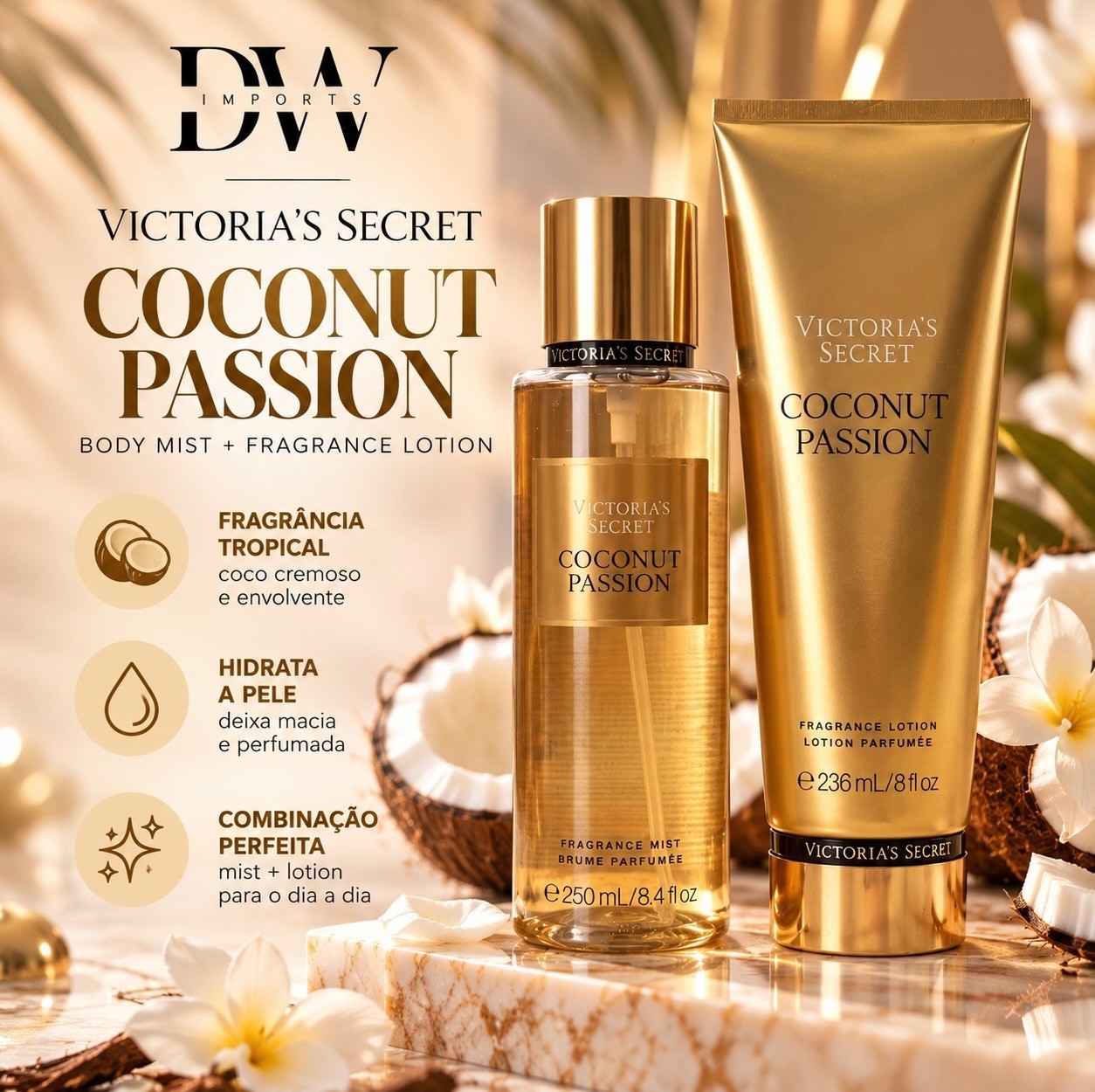 Victoria\'s Secret Coconut Passion Body Cream 8 oz Victoria\'s Secret Coconut Passion Body Cream 8 oz