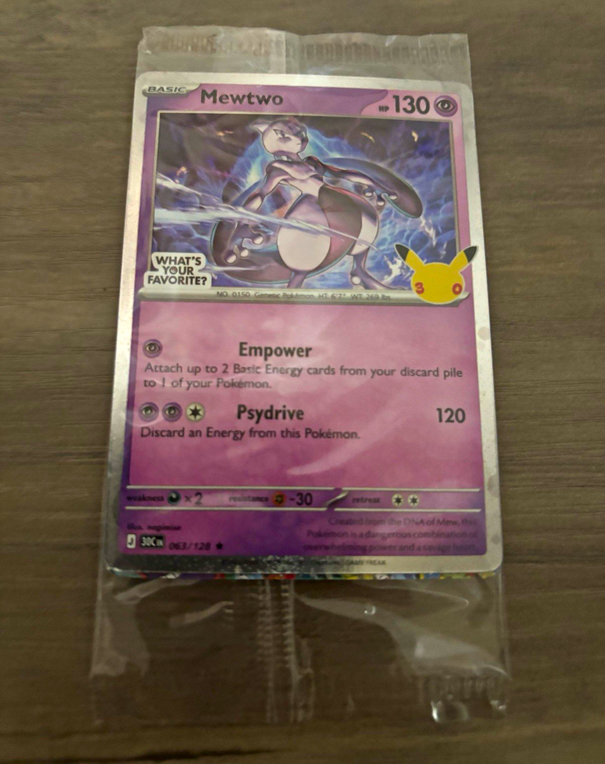 The Pokémon Company Mewtwo 052 SV Scarlet & Violet Promo Holo EN 130 HP The Pokémon Company Mewtwo 052 SV Scarlet & Violet Promo Holo EN 130 HP