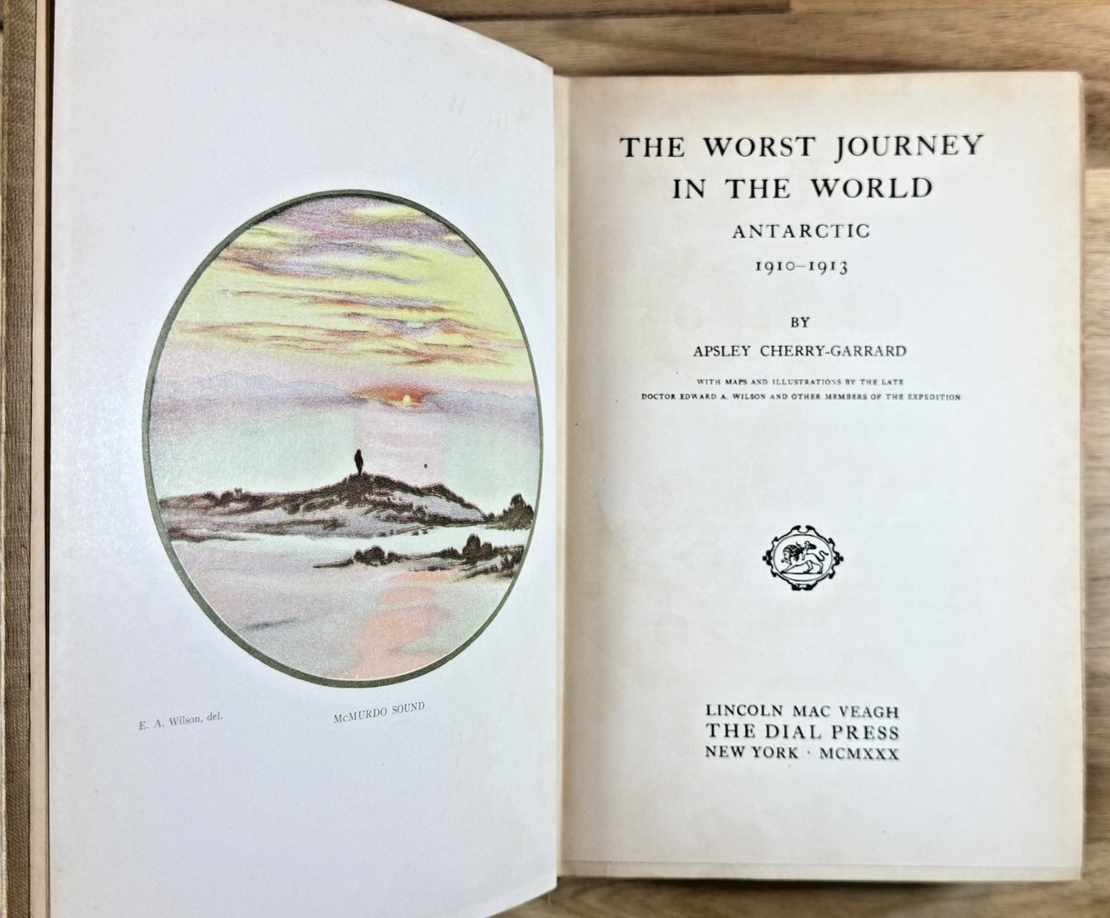 THE WORST JOURNEY in the WORLD by Apsley Cherry-Garrard Rare 1st Printing U.S.