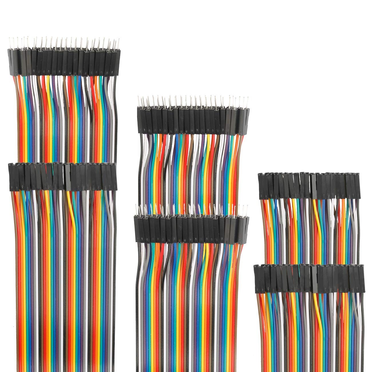 Jumper Wires 120pcs 10cm-100cm Male to Female Male to Male Female to Female
