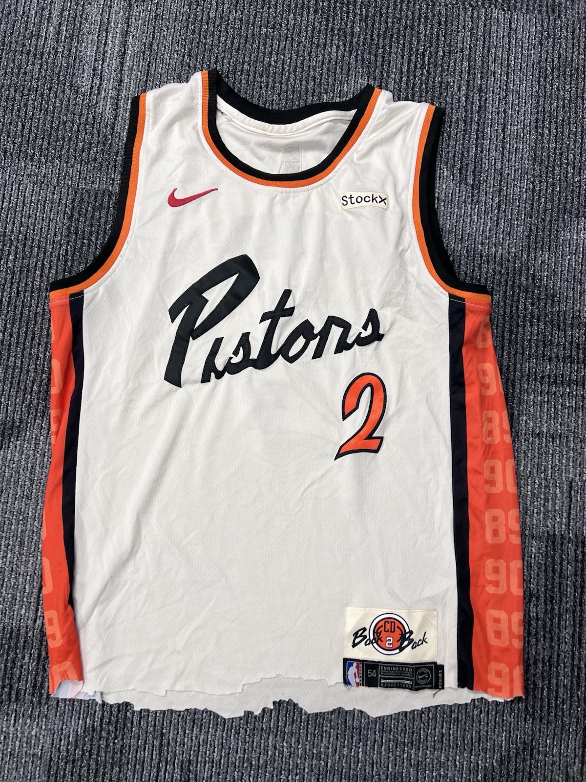 Detroit Pistons Cade Cunningham Nike City Connect Jersey Size 54 XL See Photos