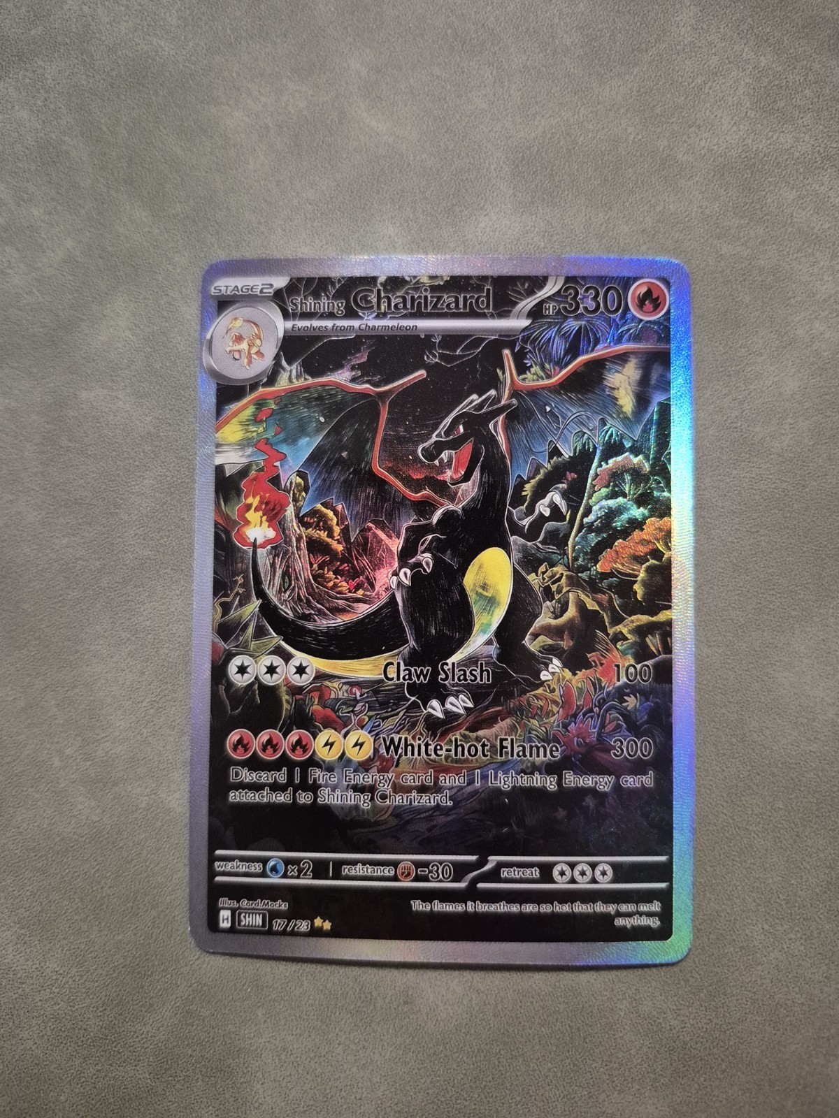 Shining Charizard Pokemon Card Display Art Card FULL ART Shining Charizard Pokemon Card Display Art Card FULL ART