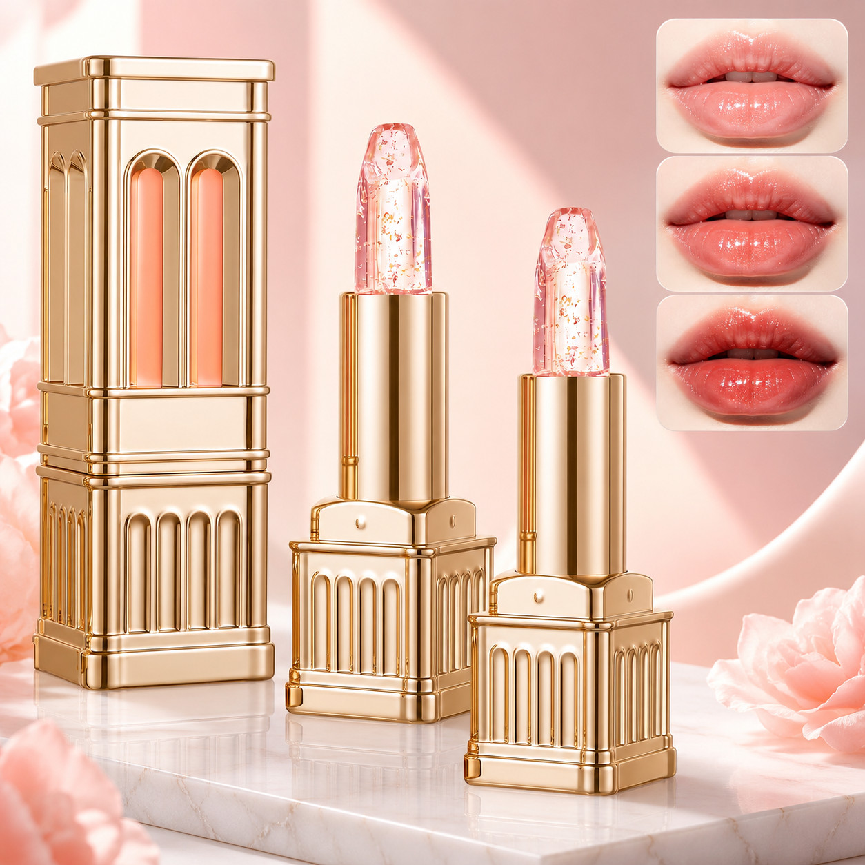 2Pcs Color Changing Lipstick, 2026 New PH Adjusting Lipstick, Ph Lip Stick Co...