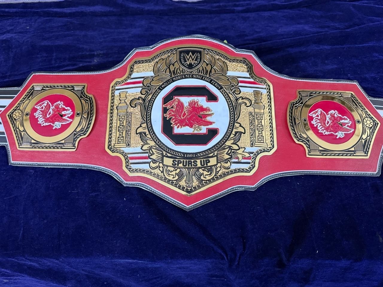 New South Carolina Gamecocks Wrestling Championship Belt 2MM Zinc