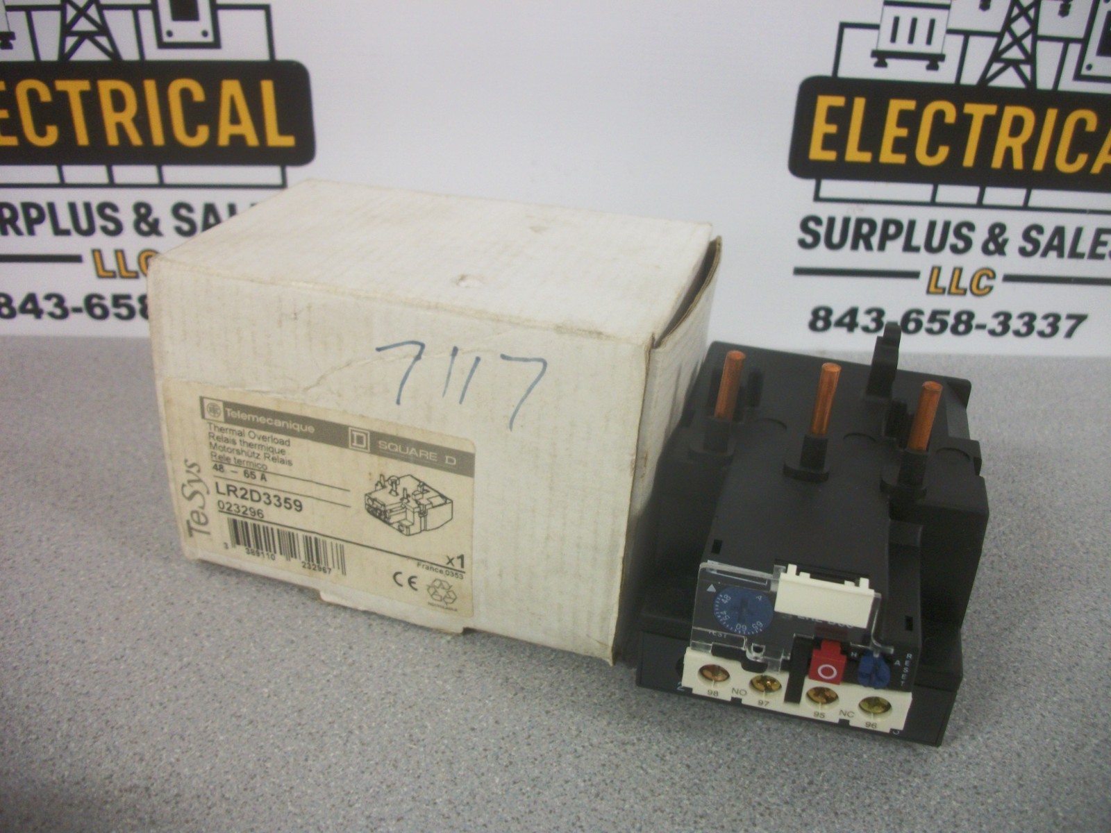 TELEMECANIQUE THERMAL OVERLOAD RELAY LR2D3359 48-65AMP NIB