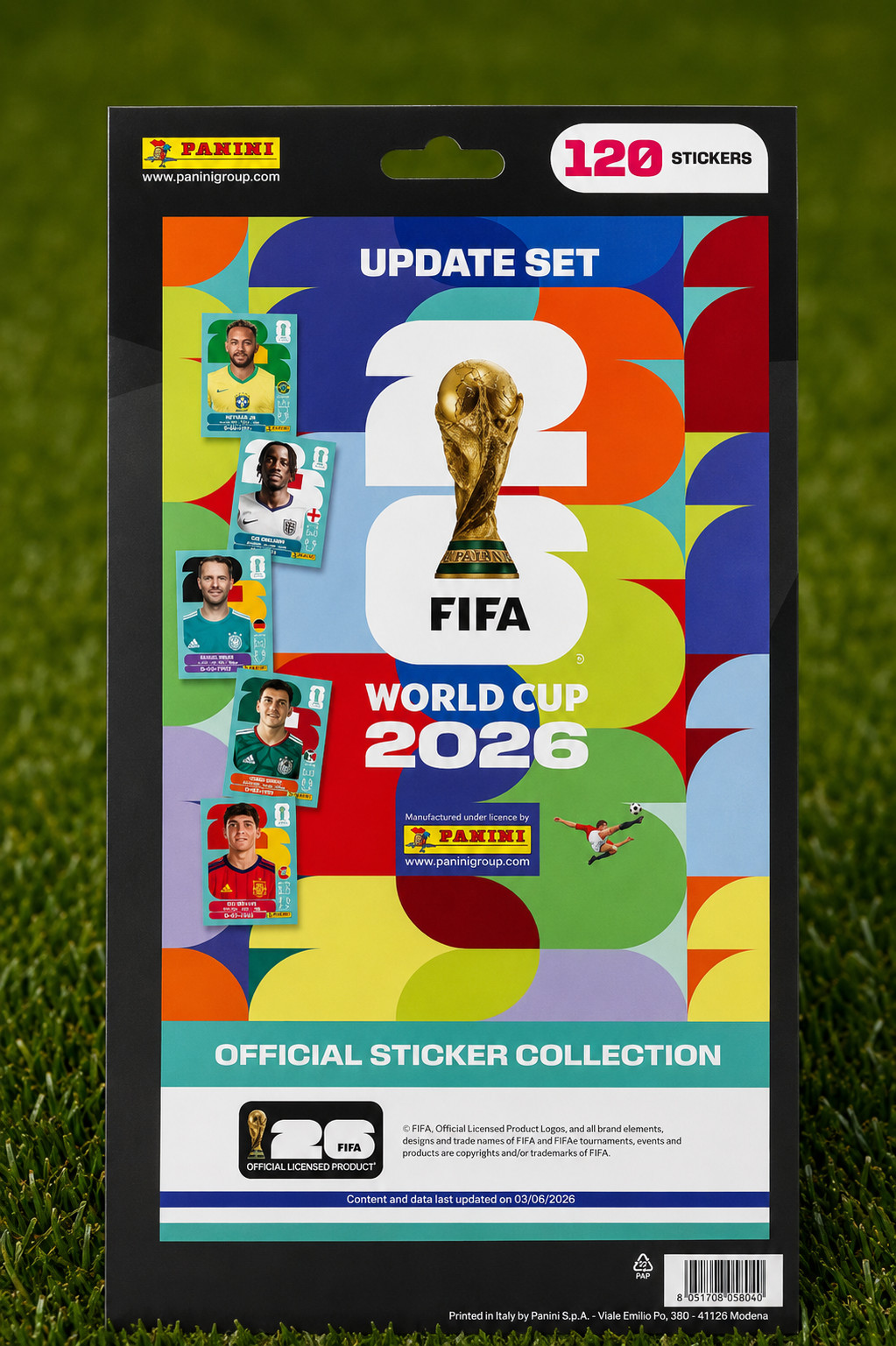 Panini FIFA World Cup 2026 Update Set – 120 Official Stickers (LATAM Version)