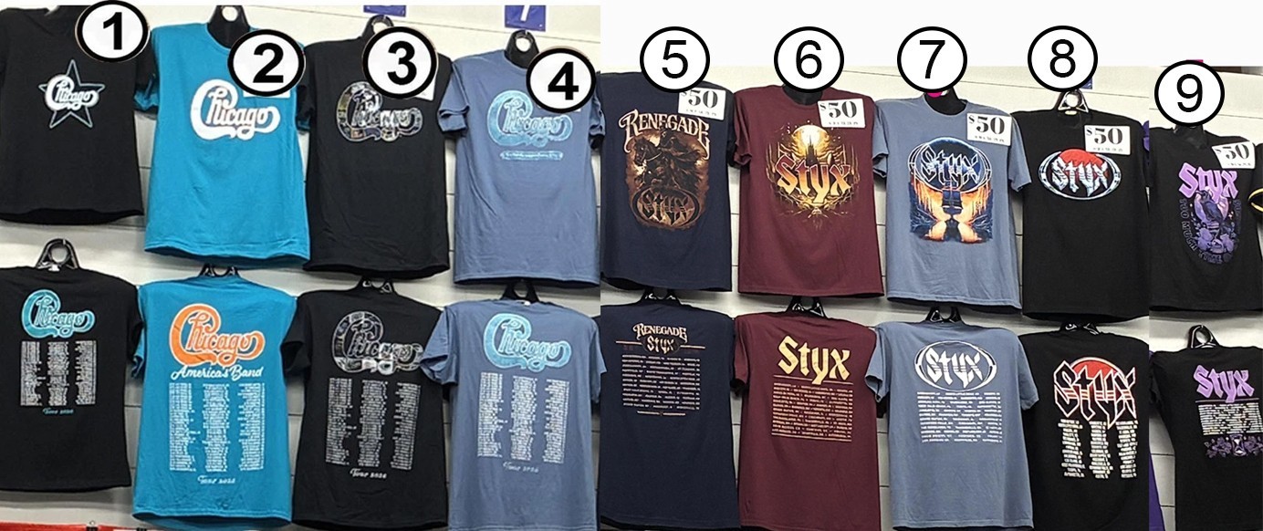 NEW Styx Chicago Windy Cities Tour 2026 Graphic Tee Reprint