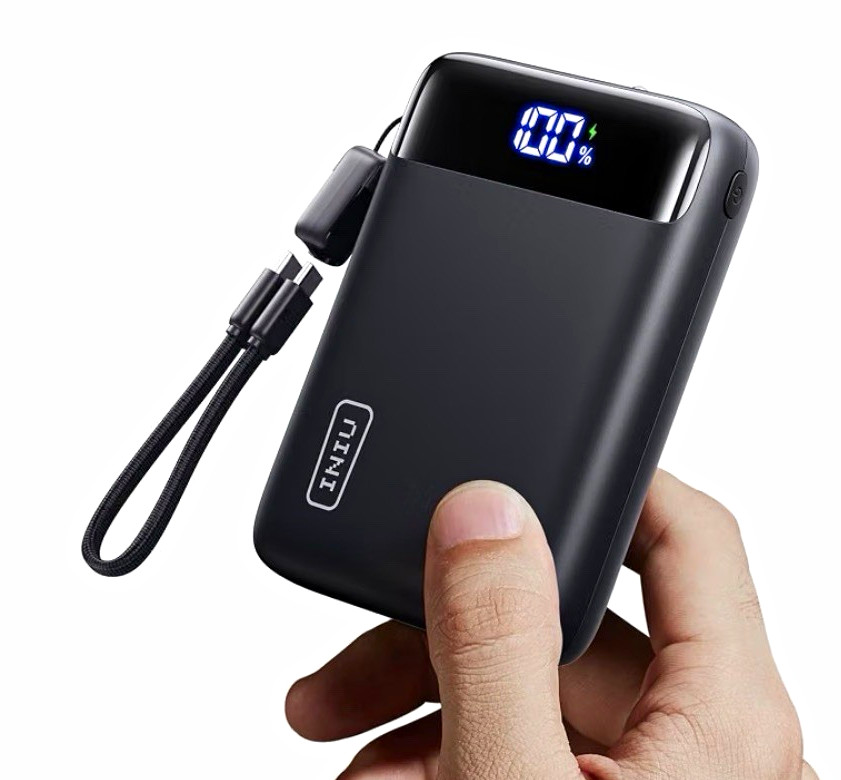 INIU 20000mAh 22.5W Fast Charge Power Bank 3-Port USB-C/USB-A LED Black INIU 20000mAh 22.5W Fast Charge Power Bank 3-Port USB-C/USB-A LED Black