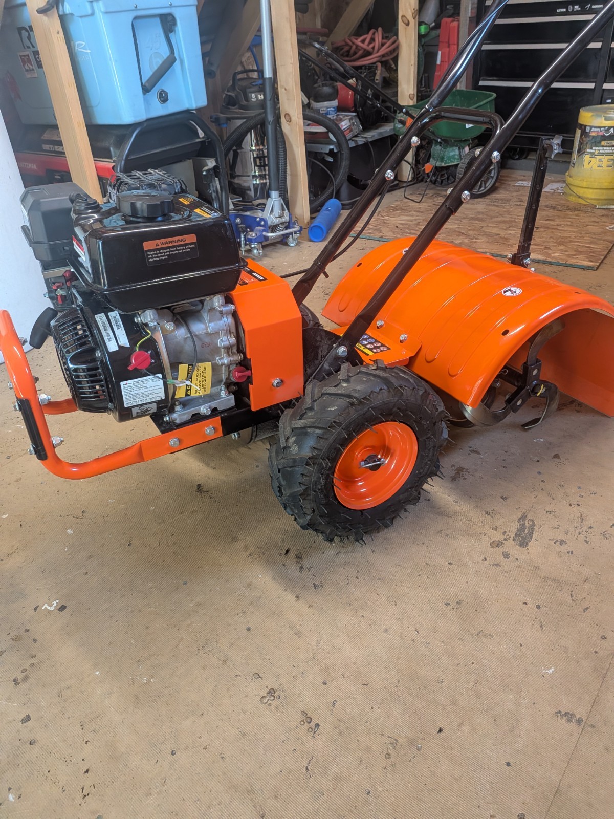 SuperHandy GUO116 7HP 209cc Rear Tine Rototiller 16\
