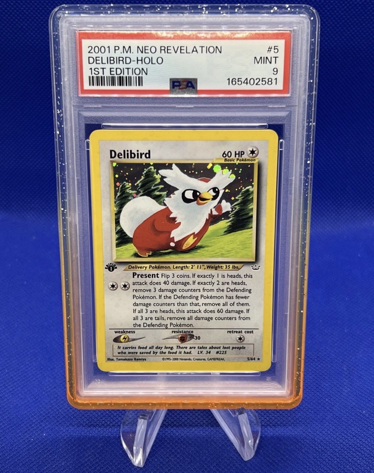 Pokémon 2001 Neo Revelation Delibird Holo 1st Ed #5/64 PSA 9 165402581 Pokémon 2001 Neo Revelation Delibird Holo 1st Ed #5/64 PSA 9 165402581