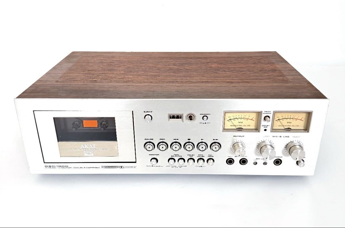 AKAI GXC-760D Stereo Cassette Deck 3 Head 3 Motor Dolby B Vintage Fully Working