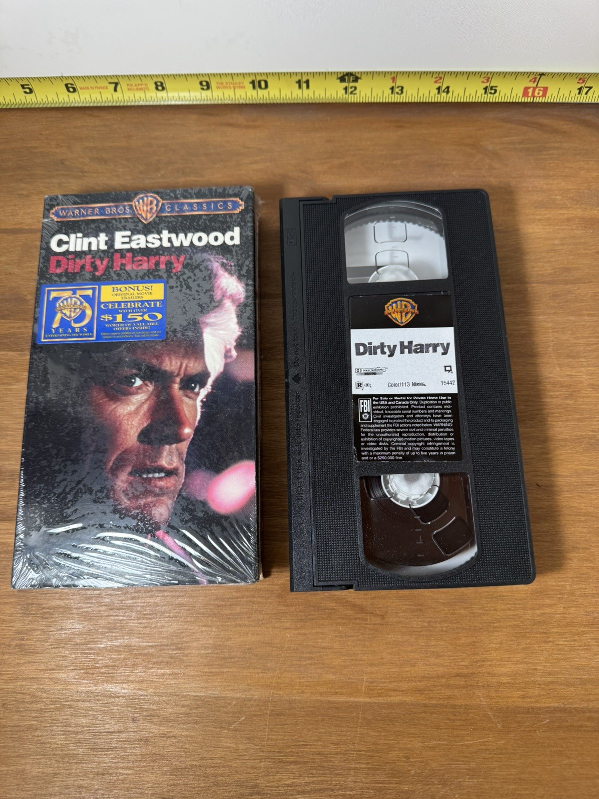 Dirty Harry (VHS, 1997, WB Classics Widescreen) *