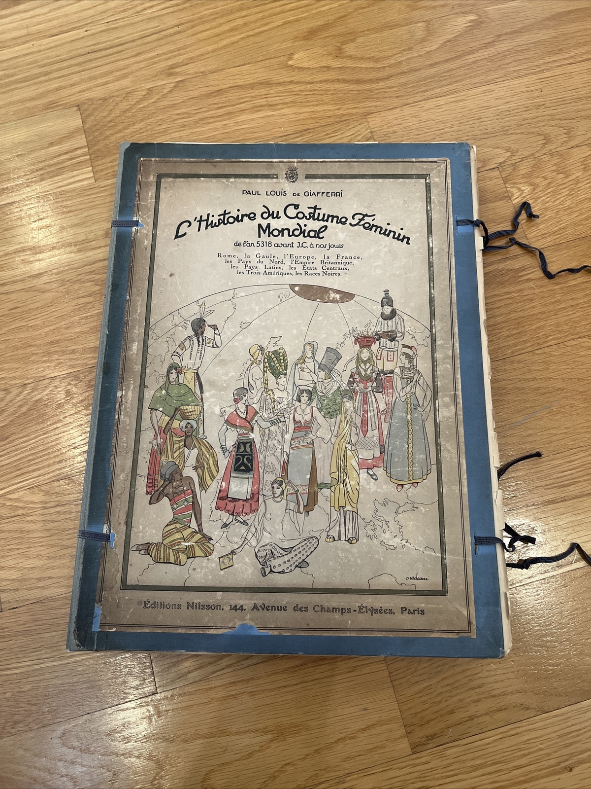RARE 1920s Art Deco Fashion Plate Portfolio – Giafferri – Pochoir Paris