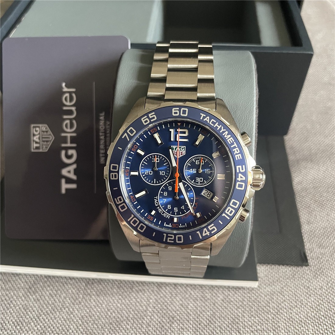 TAGheuer QUARTZ 43mm CHRONOGRAPH FORMULA 1 BLUE MEN'S WATCH CAZ1014.BA0842 TAGheuer QUARTZ 43mm CHRONOGRAPH FORMULA 1 BLUE MEN'S WATCH CAZ1014.BA0842
