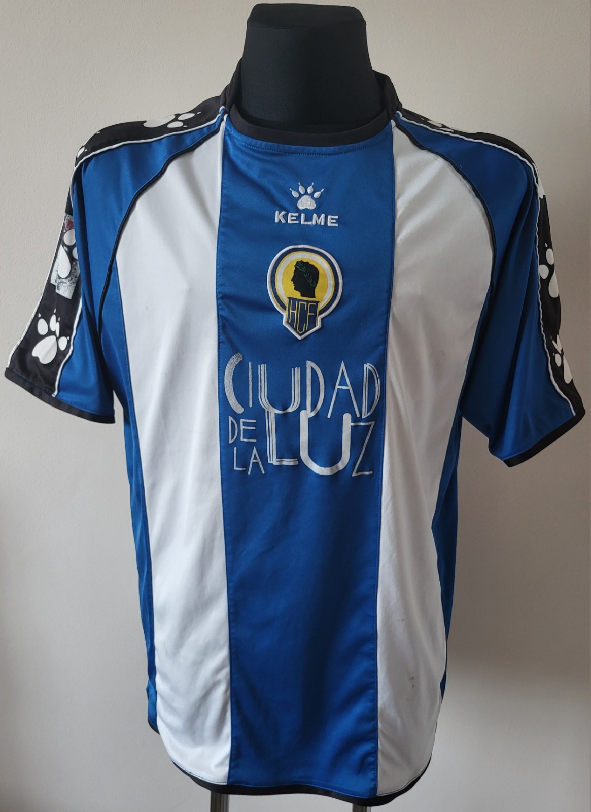 VTG 2005-06 Hercules CF Home Football Shirt Jersey Kelme Ciudad de la Luz Size L