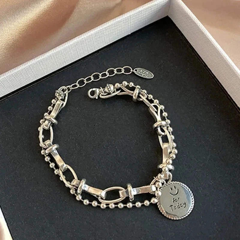 Solid 925 Sterling Silver Bracelet for Women | Vintage Handmade Simple Bangle Solid 925 Sterling Silver Bracelet for Women | Vintage Handmade Simple Bangle