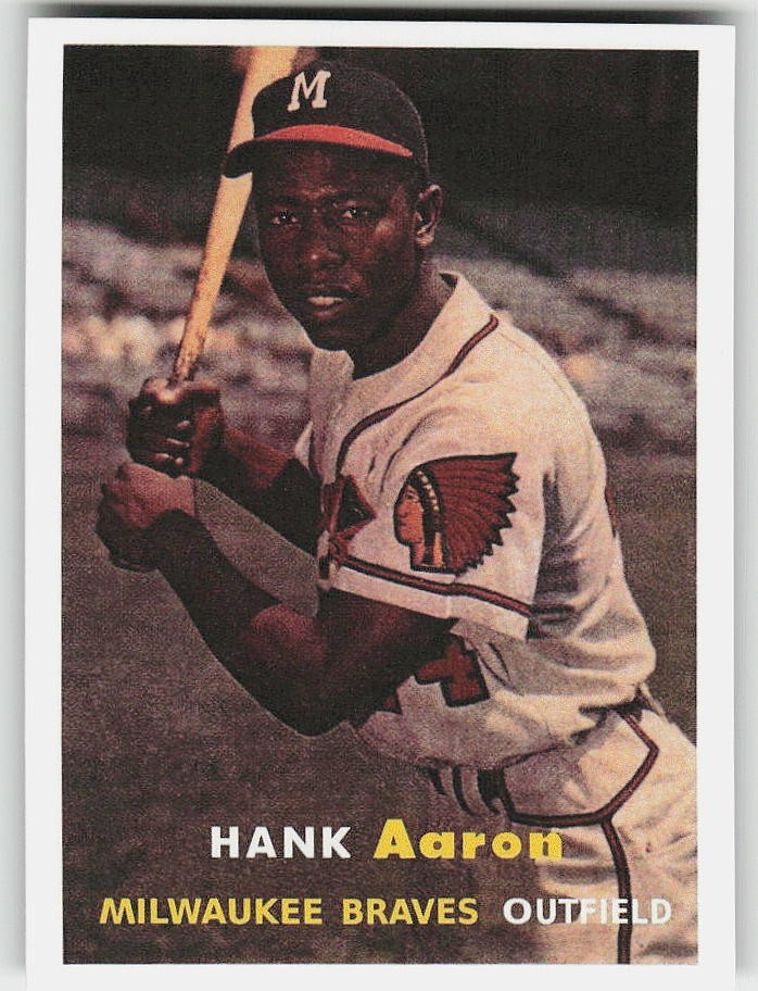 Topps #20 Hank Aaron Baseball Braves
