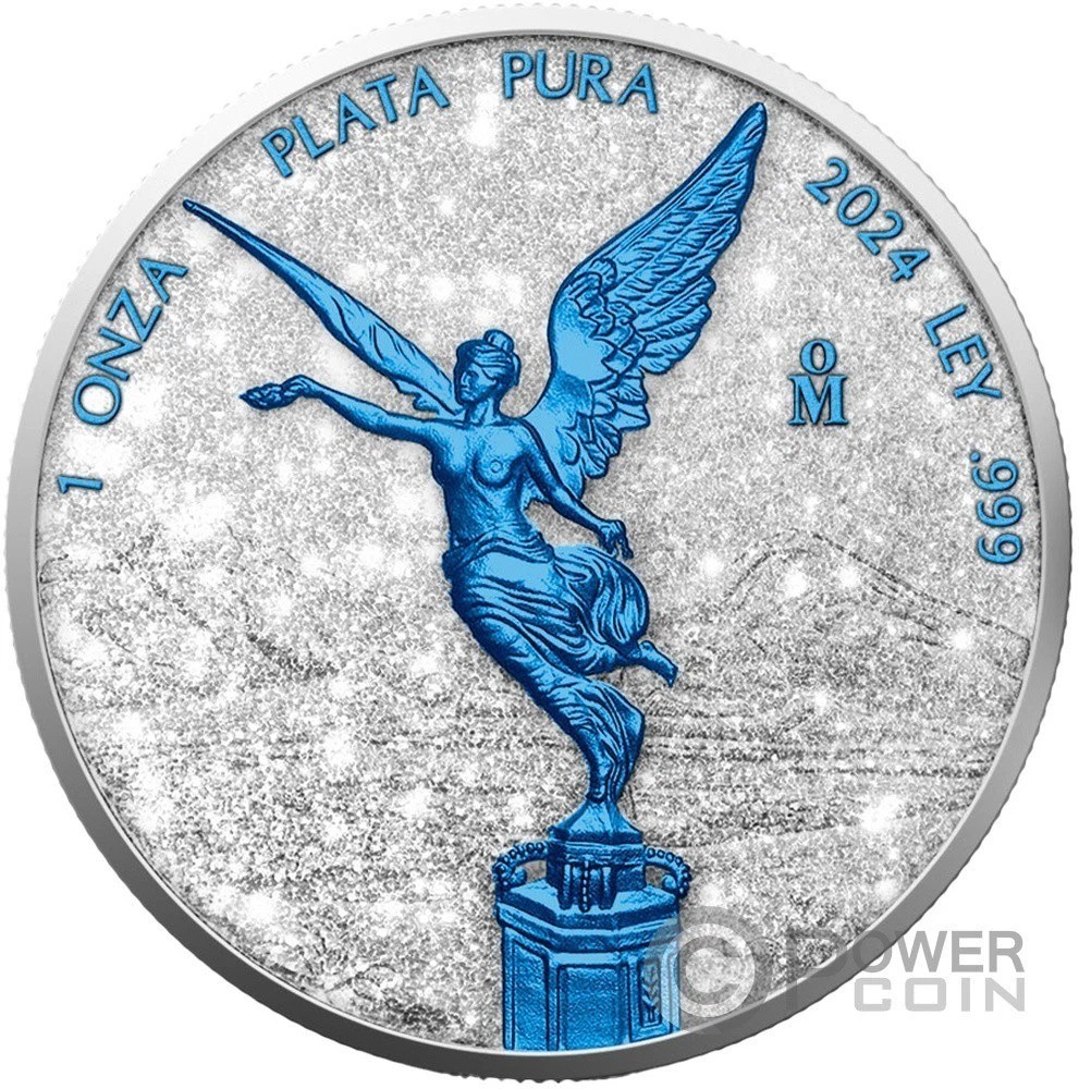 2024 Mexican Libertad Silver Coin – Diamond Dust Ice Edition (Collectible Coin)