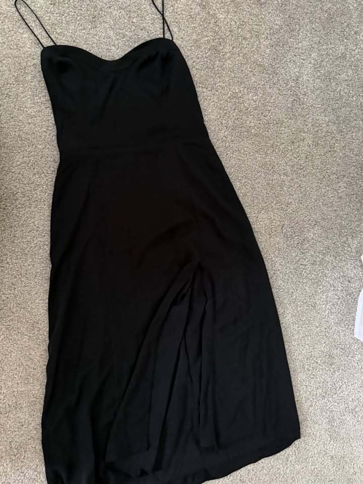 Abercrombie & Fitch Black Strappy Midi Dress - Size M Abercrombie & Fitch Black Strappy Midi Dress - Size M