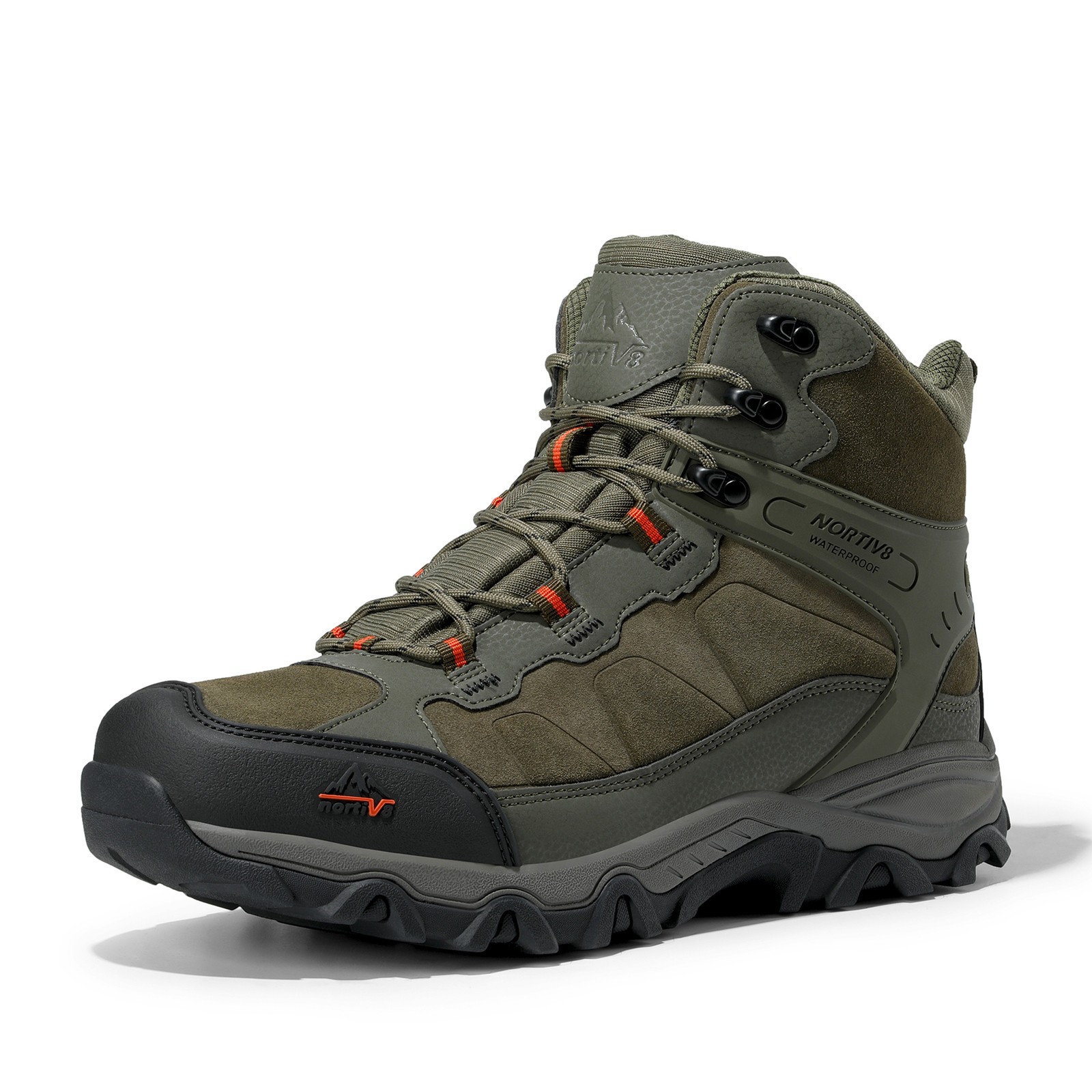 NORTIV 8 Men\'s Waterproof Hiking Boots Outdoor Trekking Lightweight Hiking Shoes NORTIV 8 Men\'s Waterproof Hiking Boots Outdoor Trekking Lightweight Hiking Shoes