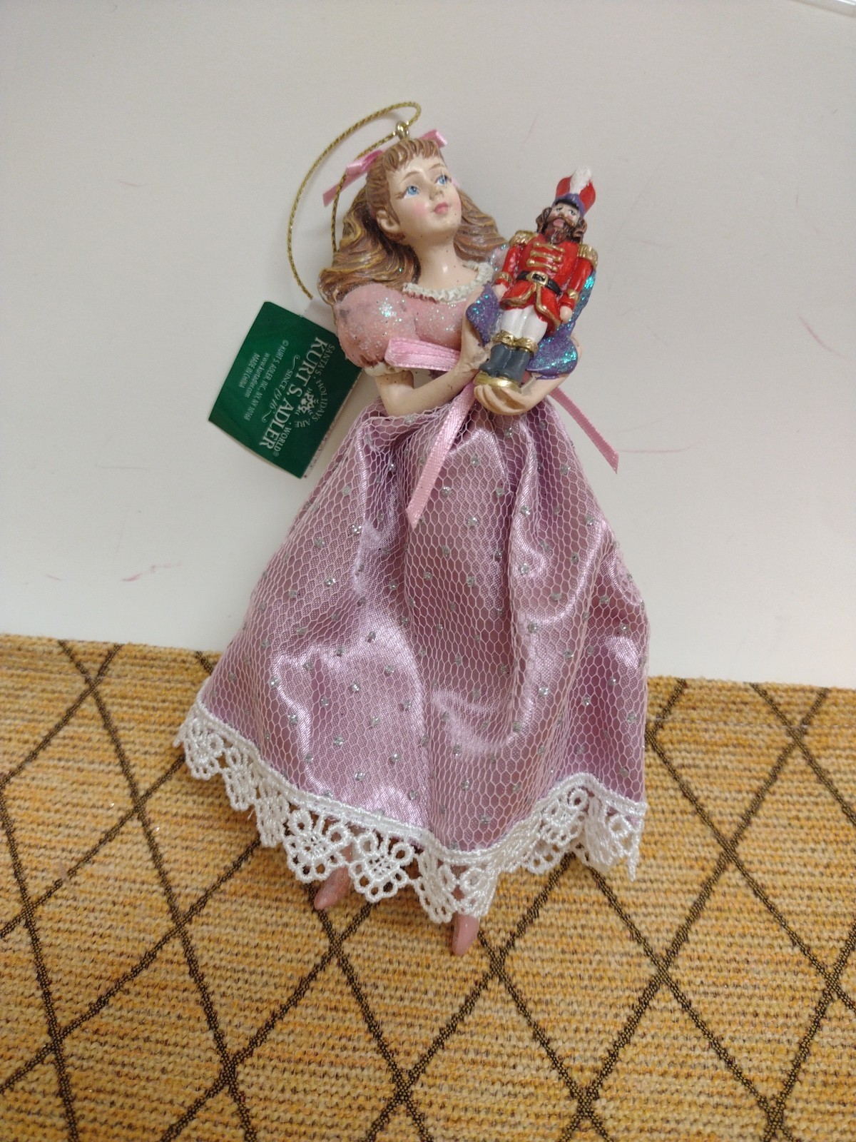 KurtAdler Nutcracker Ballet YoungClara W/Nutcracker Lilac DressOrnament 6\ KurtAdler Nutcracker Ballet YoungClara W/Nutcracker Lilac DressOrnament 6\