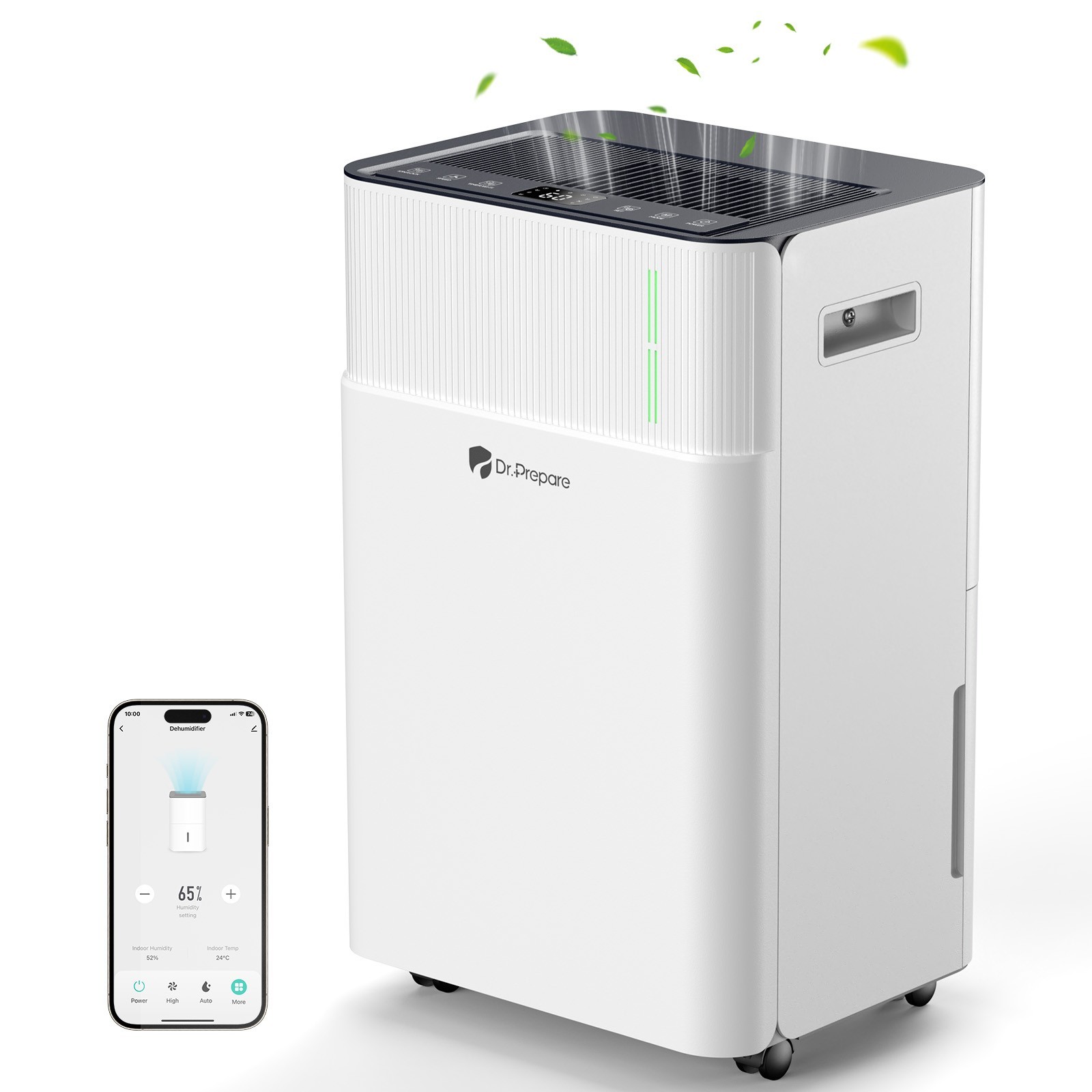 DR.PREPARE 3800 Sq.Ft Energy Star Most Efficient 2025 Dehumidifier, Max 65 Pints