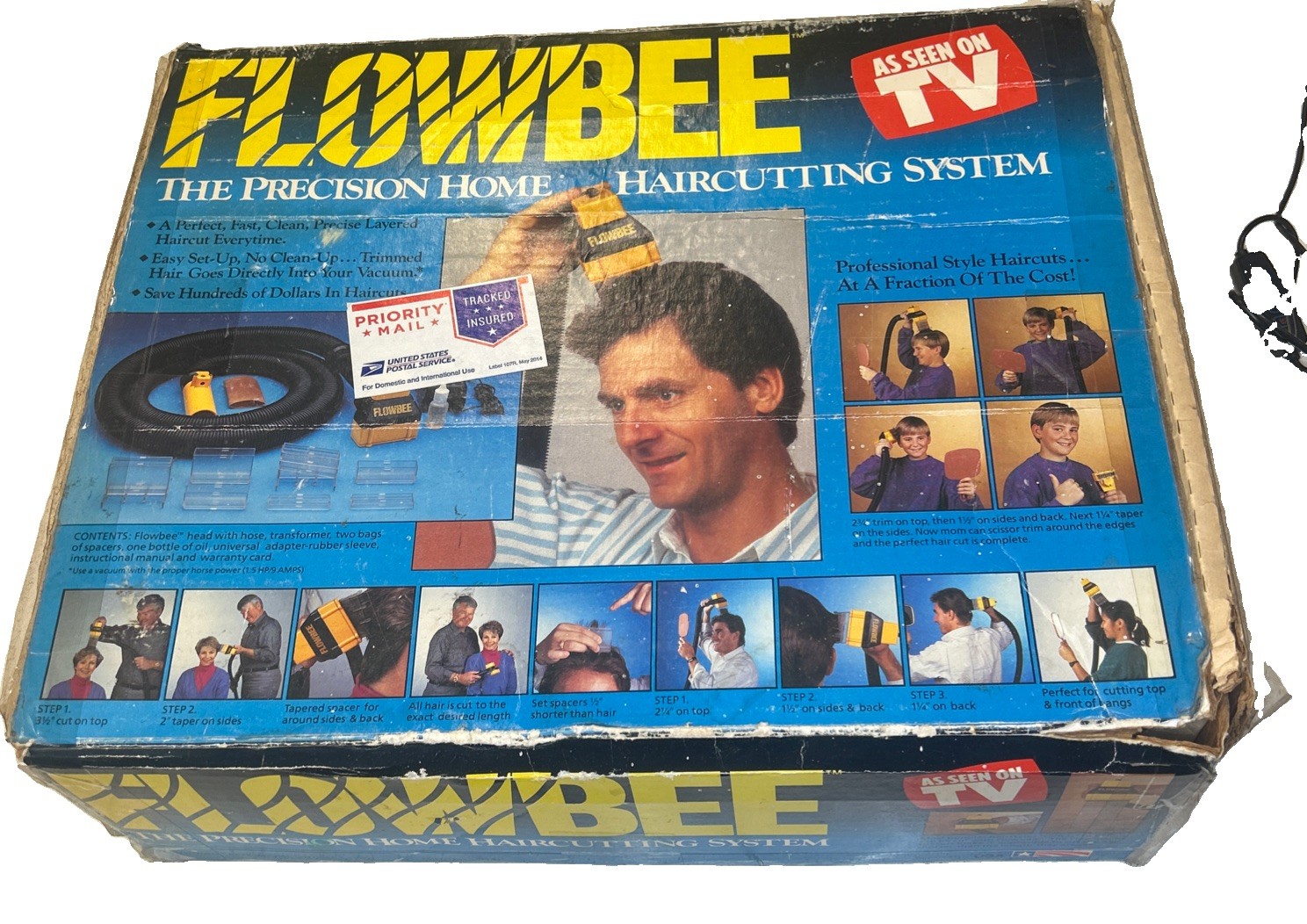 Vintage Flowbee Haircutting System with Attachments In Original Box Tested Works Vintage Flowbee Haircutting System with Attachments In Original Box Tested Works
