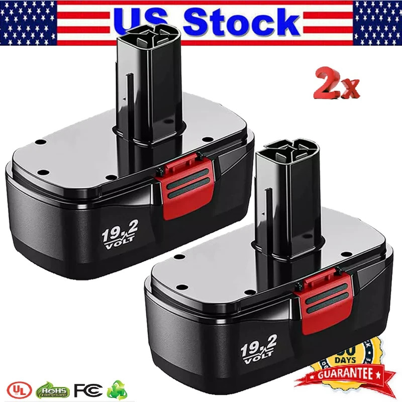 2-Pack For CRAFTSMAN 19.2 Volt C3 DieHard Ni-MH Battery Pack 315.115410 4.8Ah US