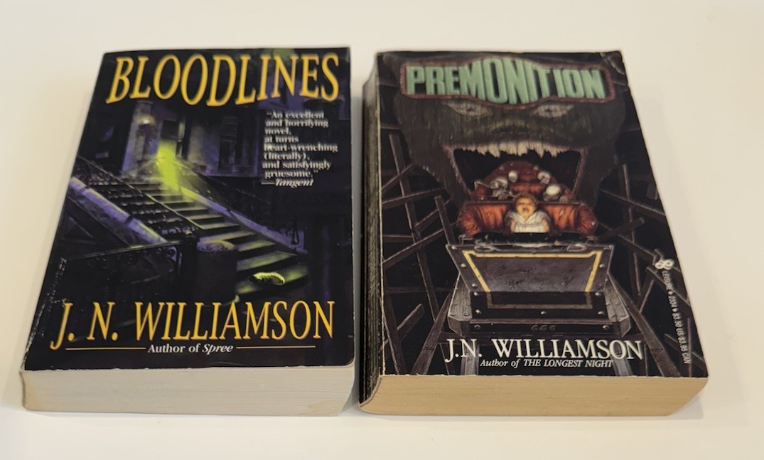 J. N. Williamson Lot Vintage Horror Paperbacks Bloodlines Premonition