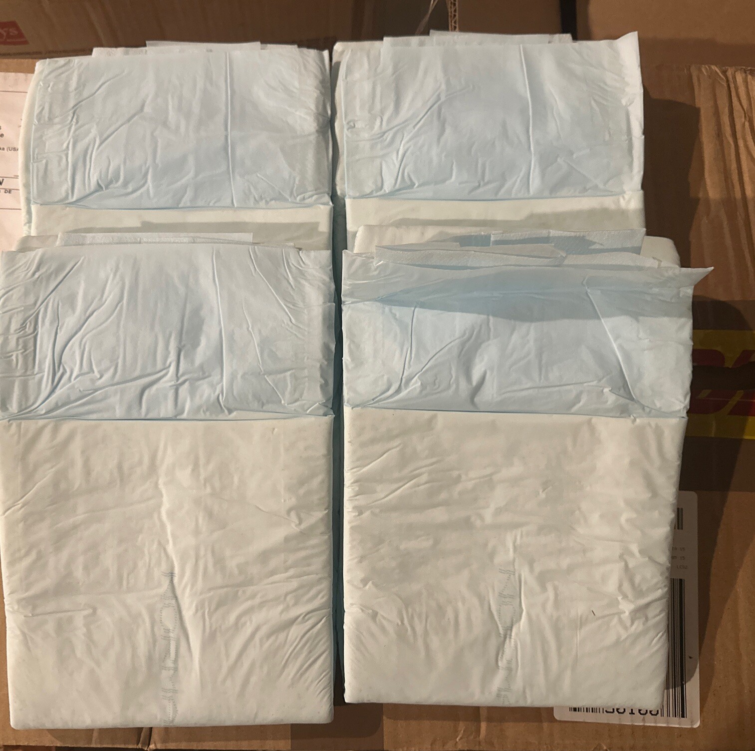 4 Medium Forma Care Vintage Plastic Adult Diapers 1990s 4 Medium Forma Care Vintage Plastic Adult Diapers 1990s