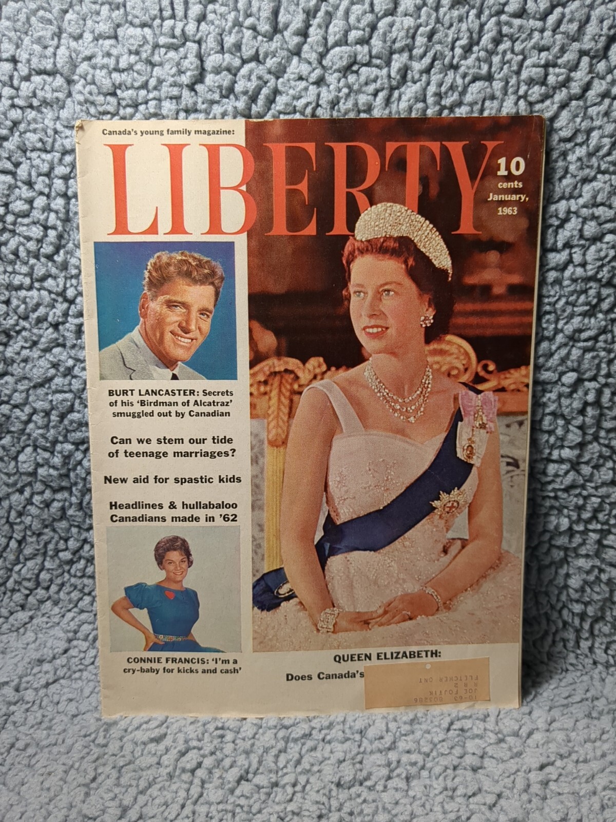 Vintage January 1963 Liberty Magazine Queen Elizabeth Bert Lancaster Connie... Vintage January 1963 Liberty Magazine Queen Elizabeth Bert Lancaster Connie...