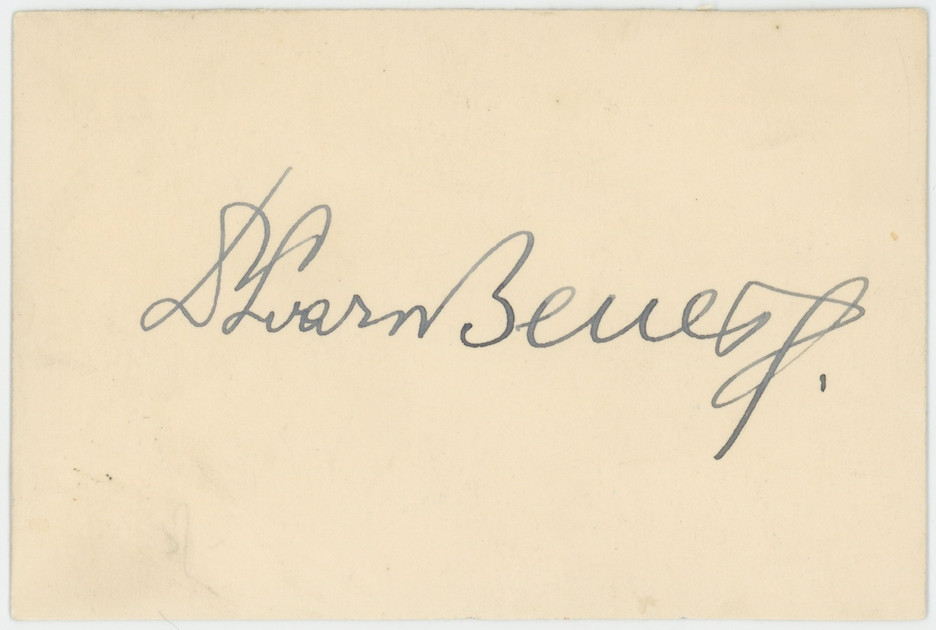 Edvard Benes Czechoslovakia Autographed Signed Index Card AMCo COA 30017