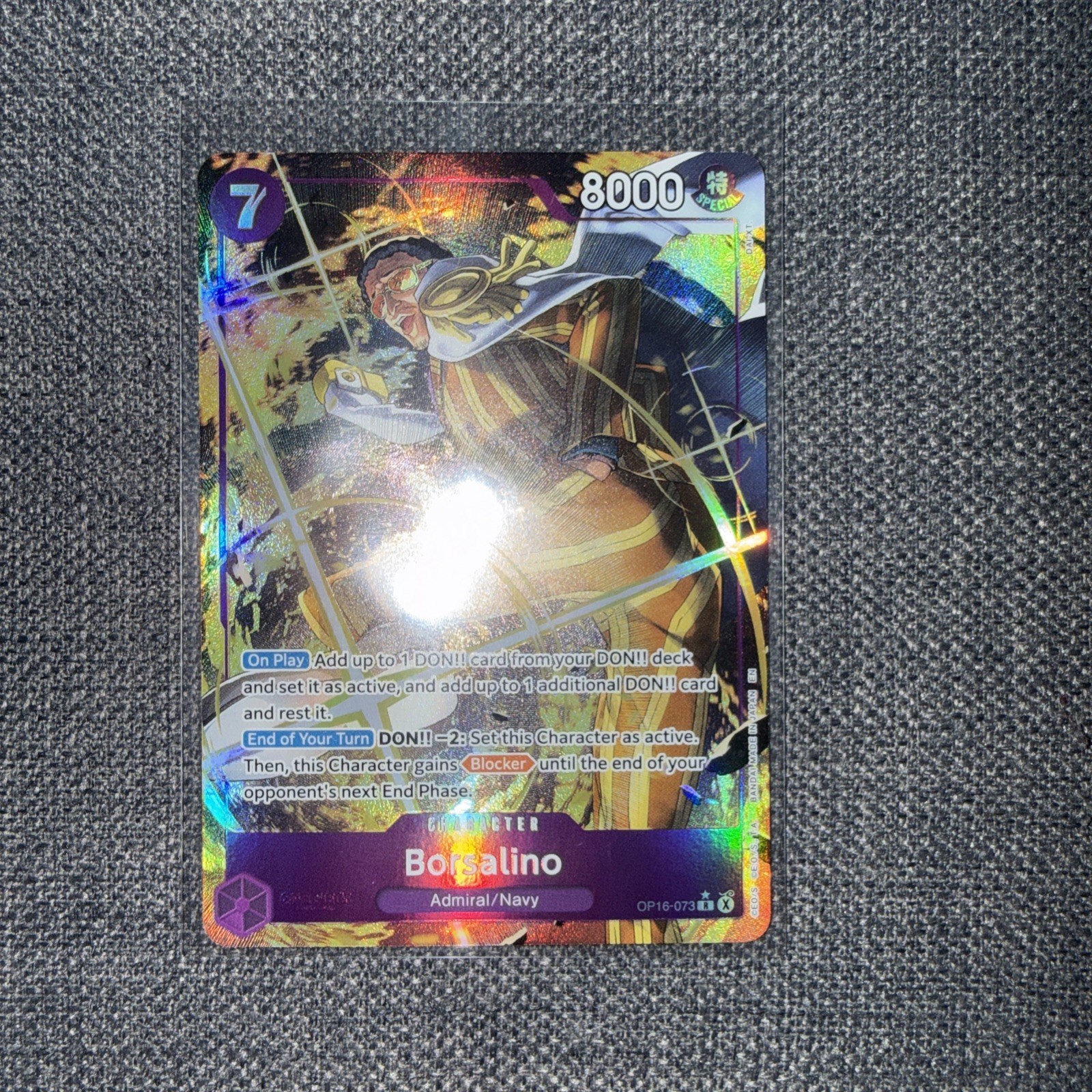 Borsalino (Alternate Art) OP16-073 The Time of Battle Foil Borsalino (Alternate Art) OP16-073 The Time of Battle Foil