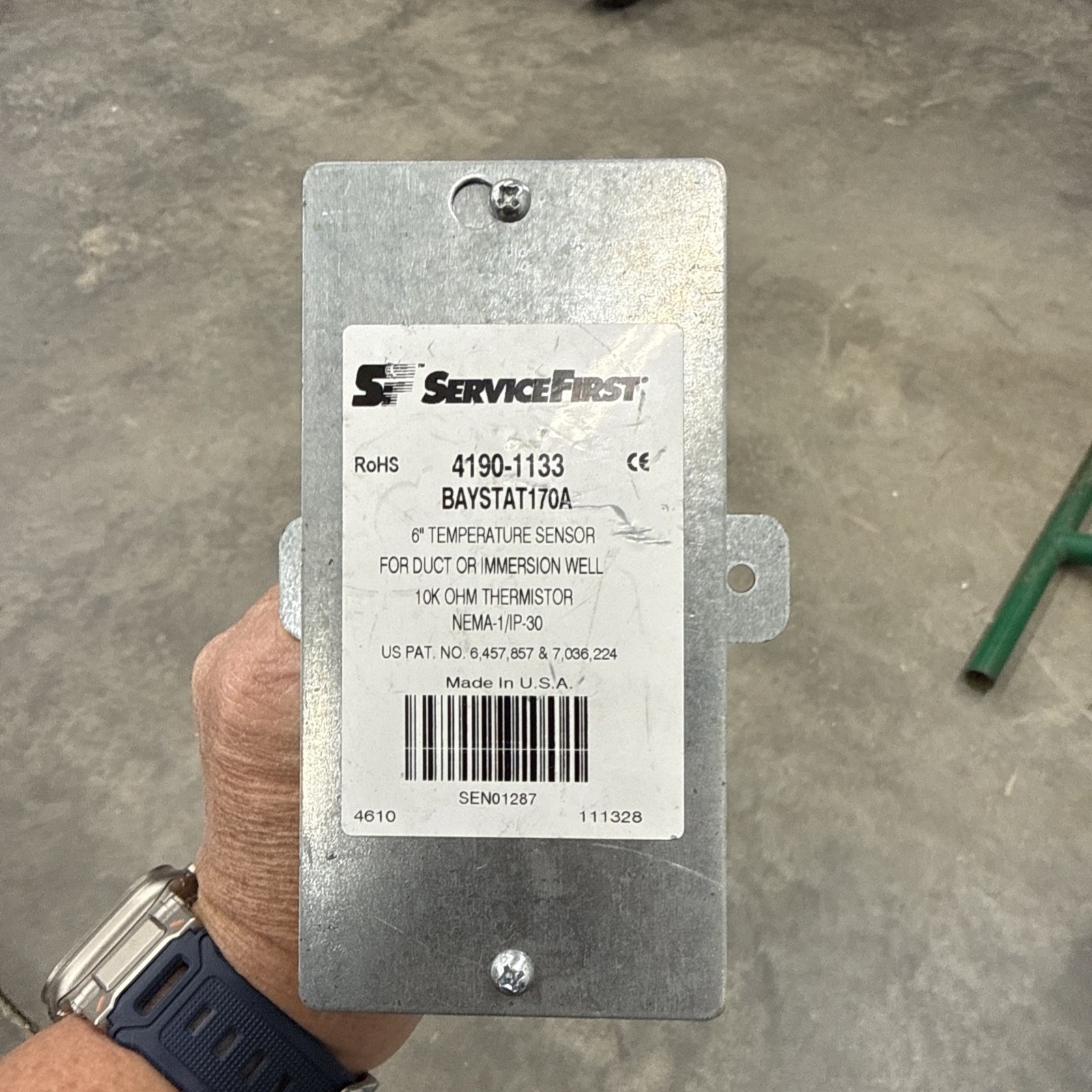 Trane Service first 4190-1133 Baystat170A
