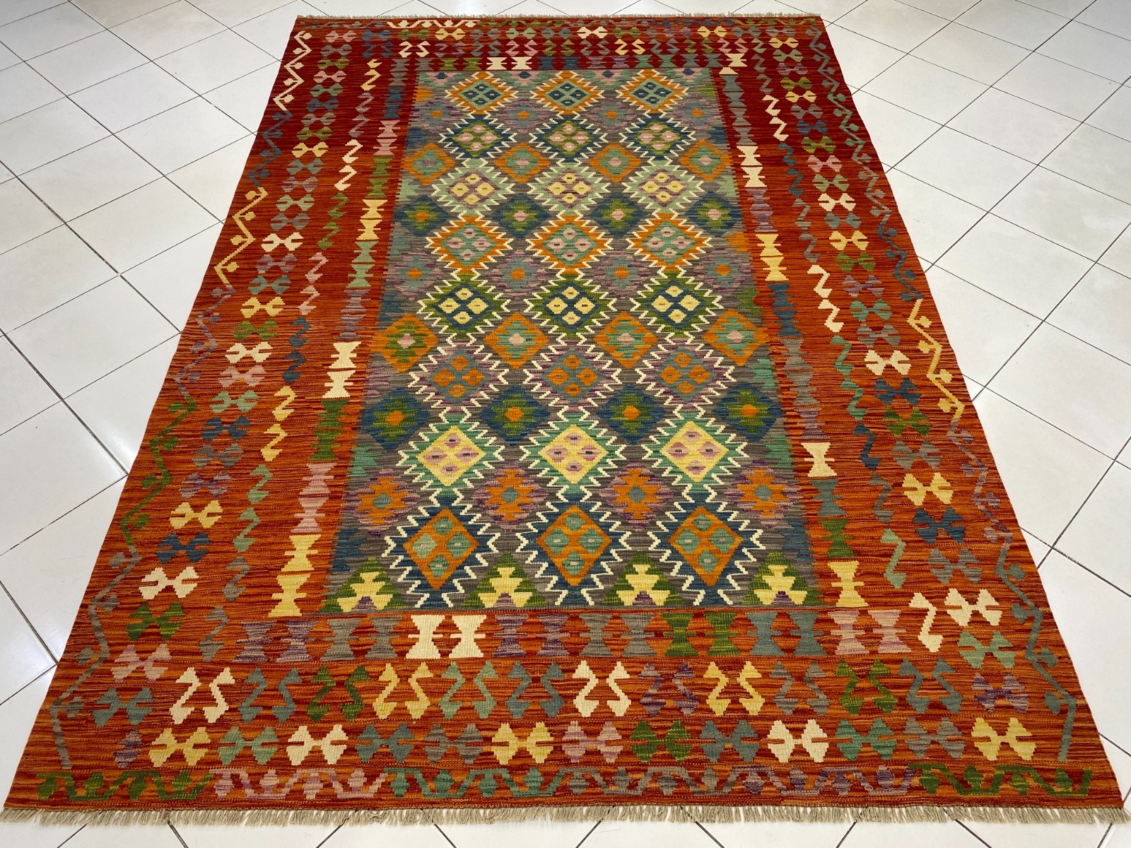 7x10 ft Large Oriental Handwoven Turkish Modern Traditional Tribal Wool Area Rug