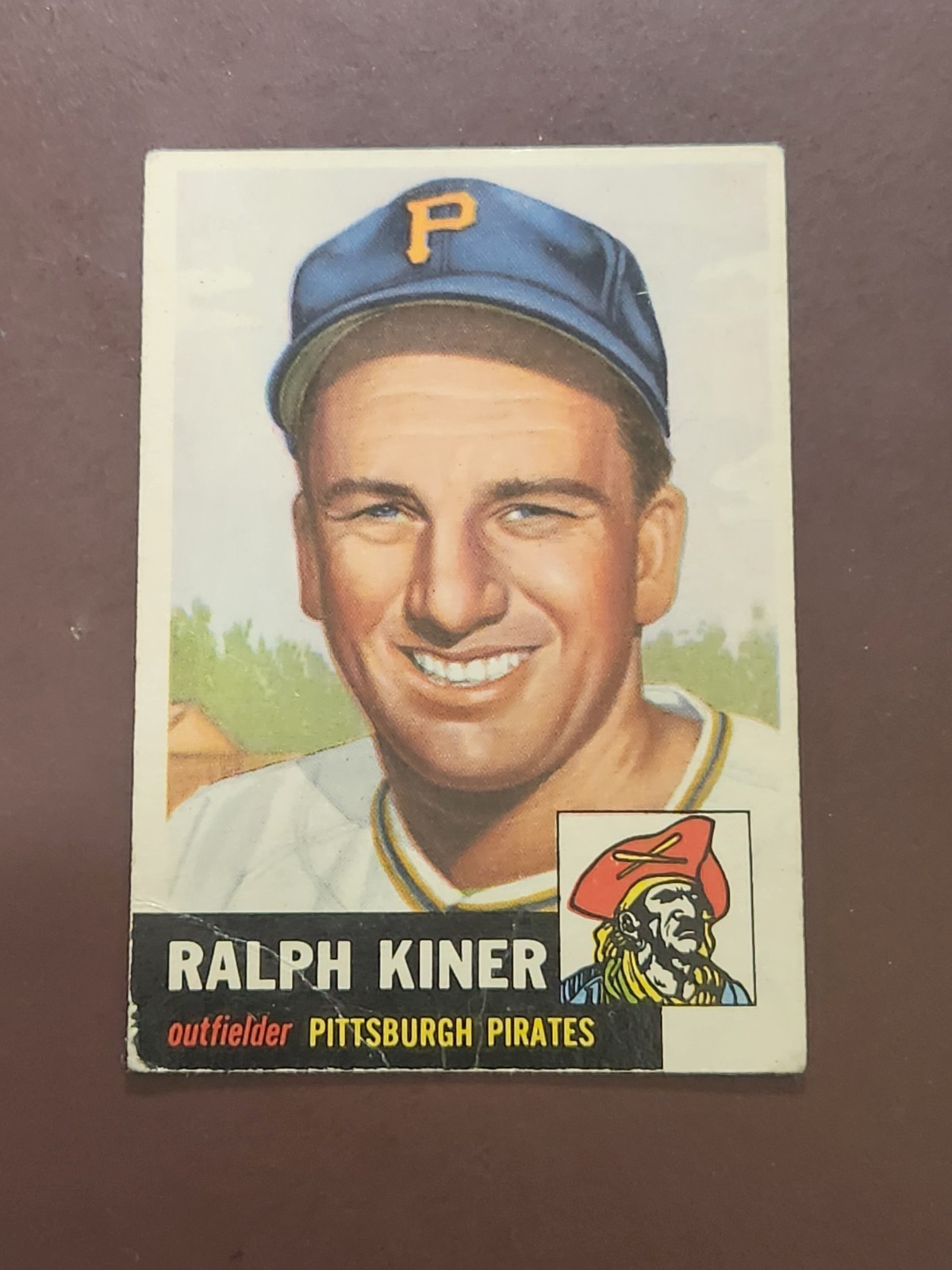 Vintage 1953 Topps HOF\'er Ralph Kiner #191 Pittsburg Pirates
