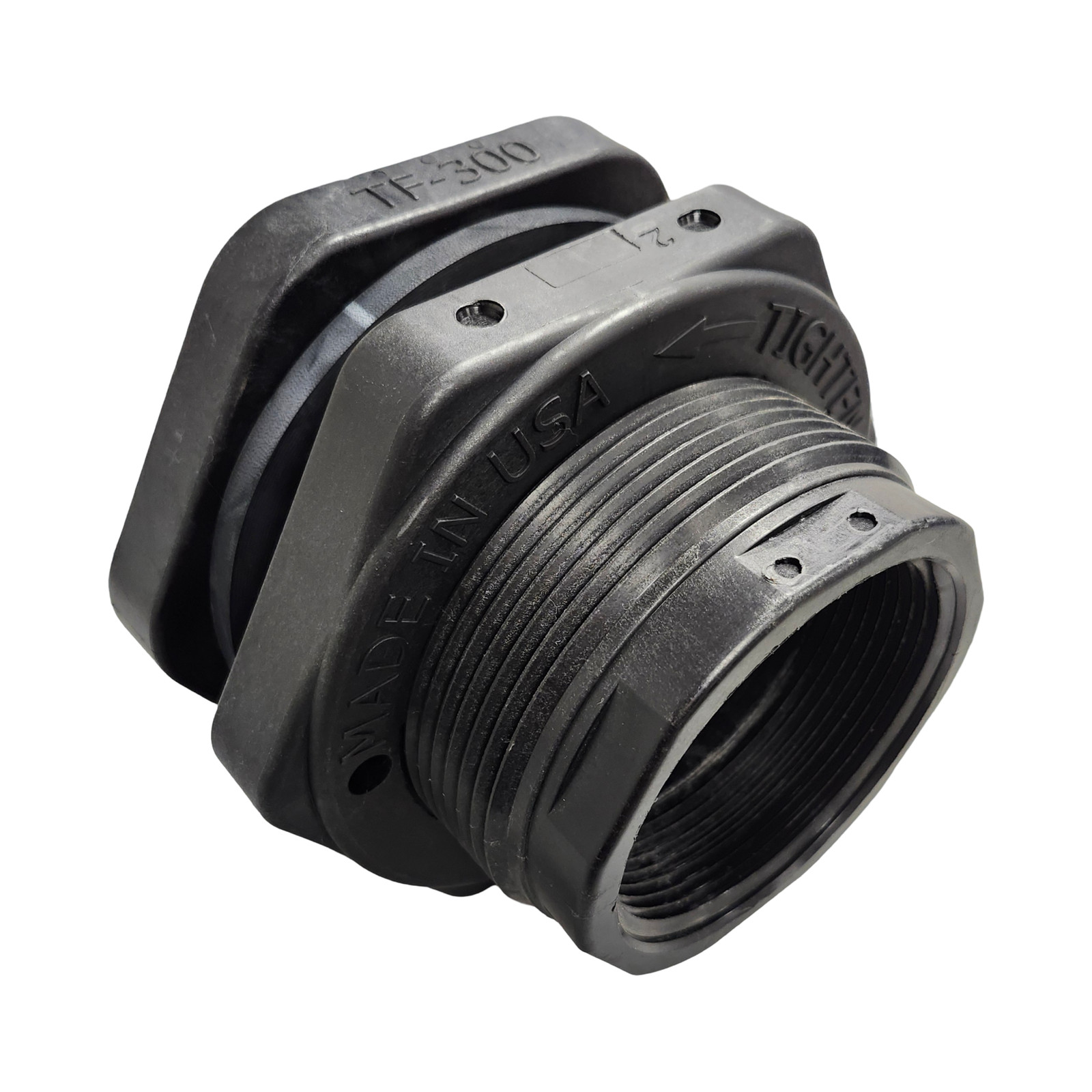 Banjo 3 inch Poly Bulkhead Tank Fitting with EPDM Gasket - TF300