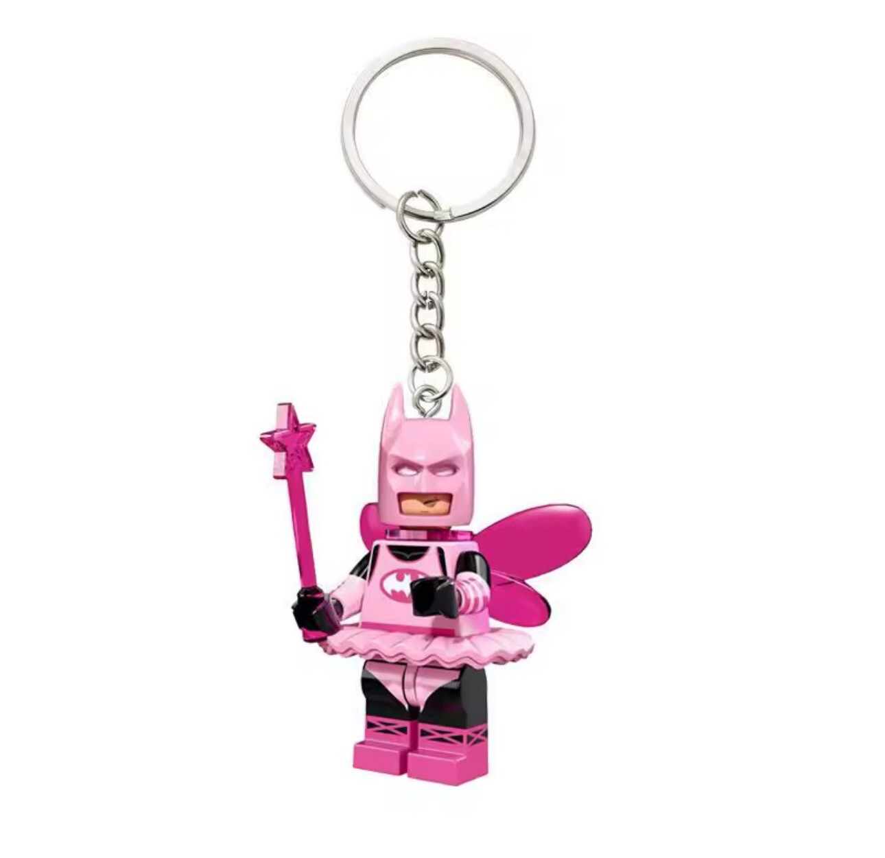New Pink Fairy Batman Lego Keychain