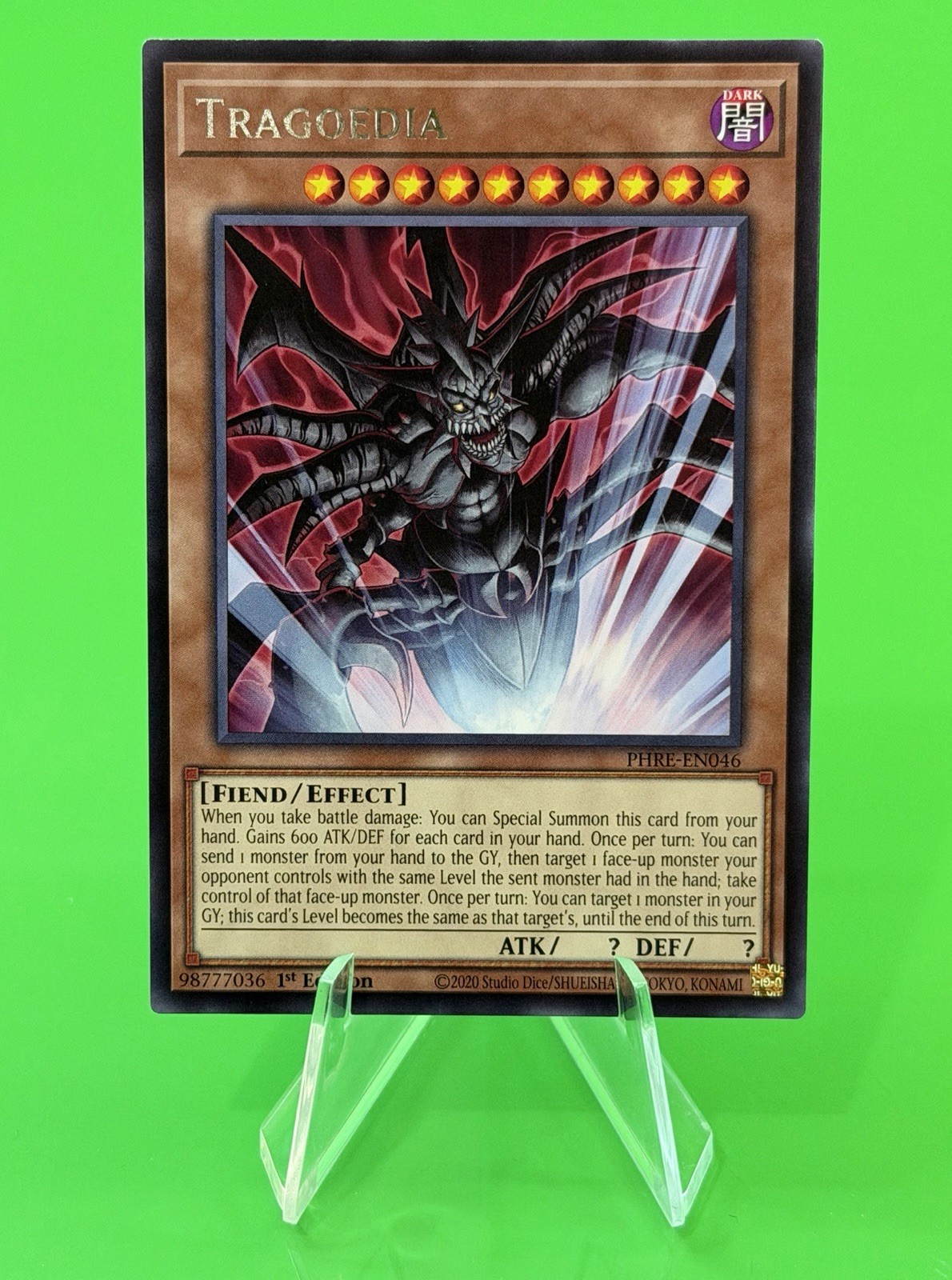 Yu-Gi-Oh Phantom Revenge 3X Tragoedia Rare PHRE-EN046 NM