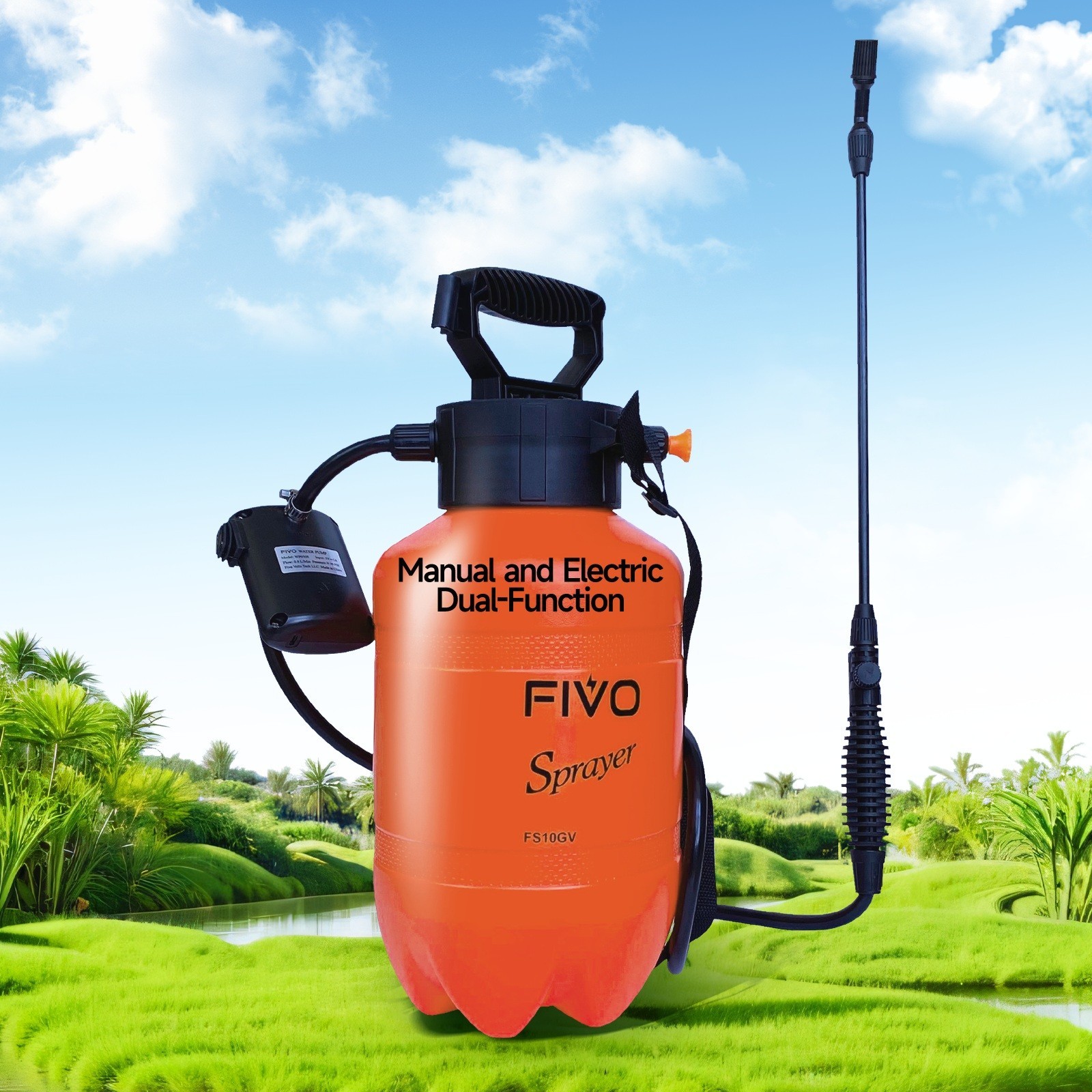 FIVO Rechargeable Battery Powered Electric Pump Sprayer for Lawn and Garden FIVO Rechargeable Battery Powered Electric Pump Sprayer for Lawn and Garden