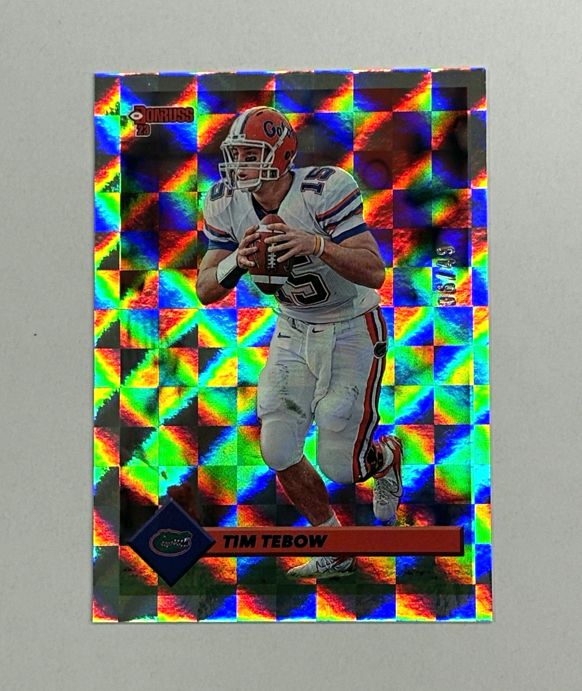 RARE Tim Tebow * 2023 Chronicles Draft Picks Donruss Retro Pink #3 06/49 RARE Tim Tebow * 2023 Chronicles Draft Picks Donruss Retro Pink #3 06/49