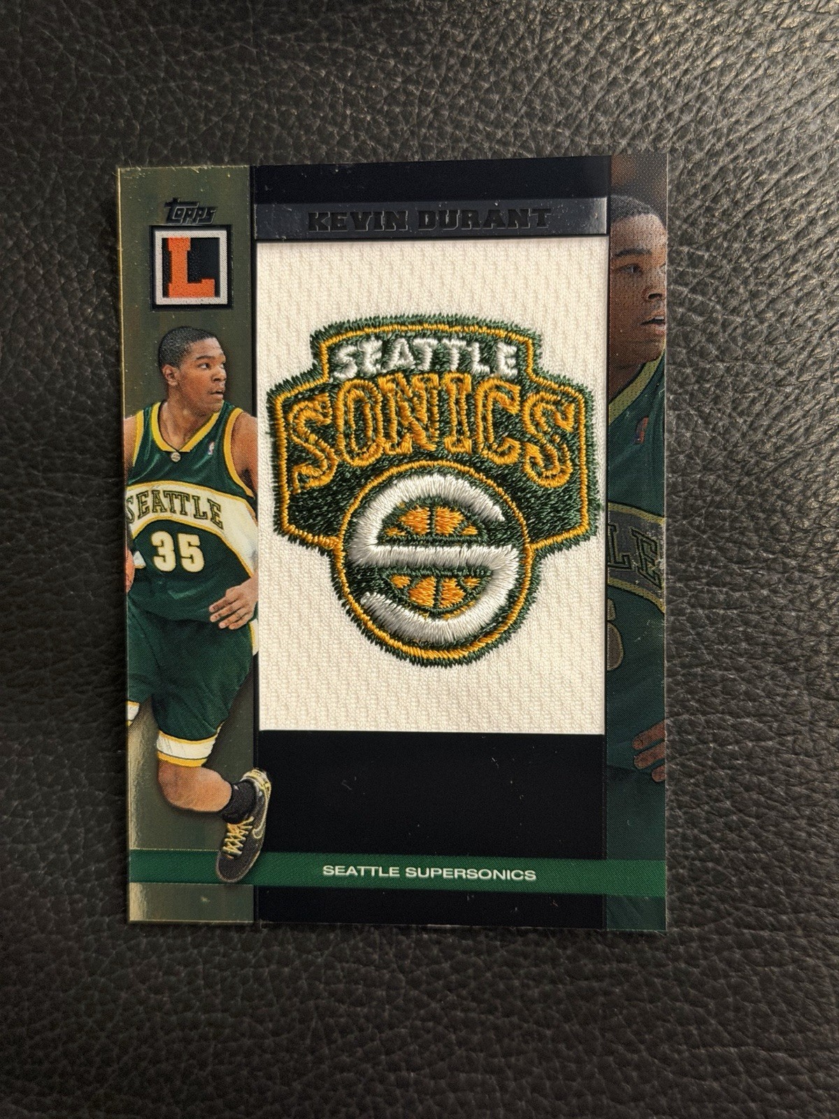 2008 Topps Kevin Durant Letterman Logo Patch # 9/9 Seattle Sonics Rare 1/1 2008 Topps Kevin Durant Letterman Logo Patch # 9/9 Seattle Sonics Rare 1/1